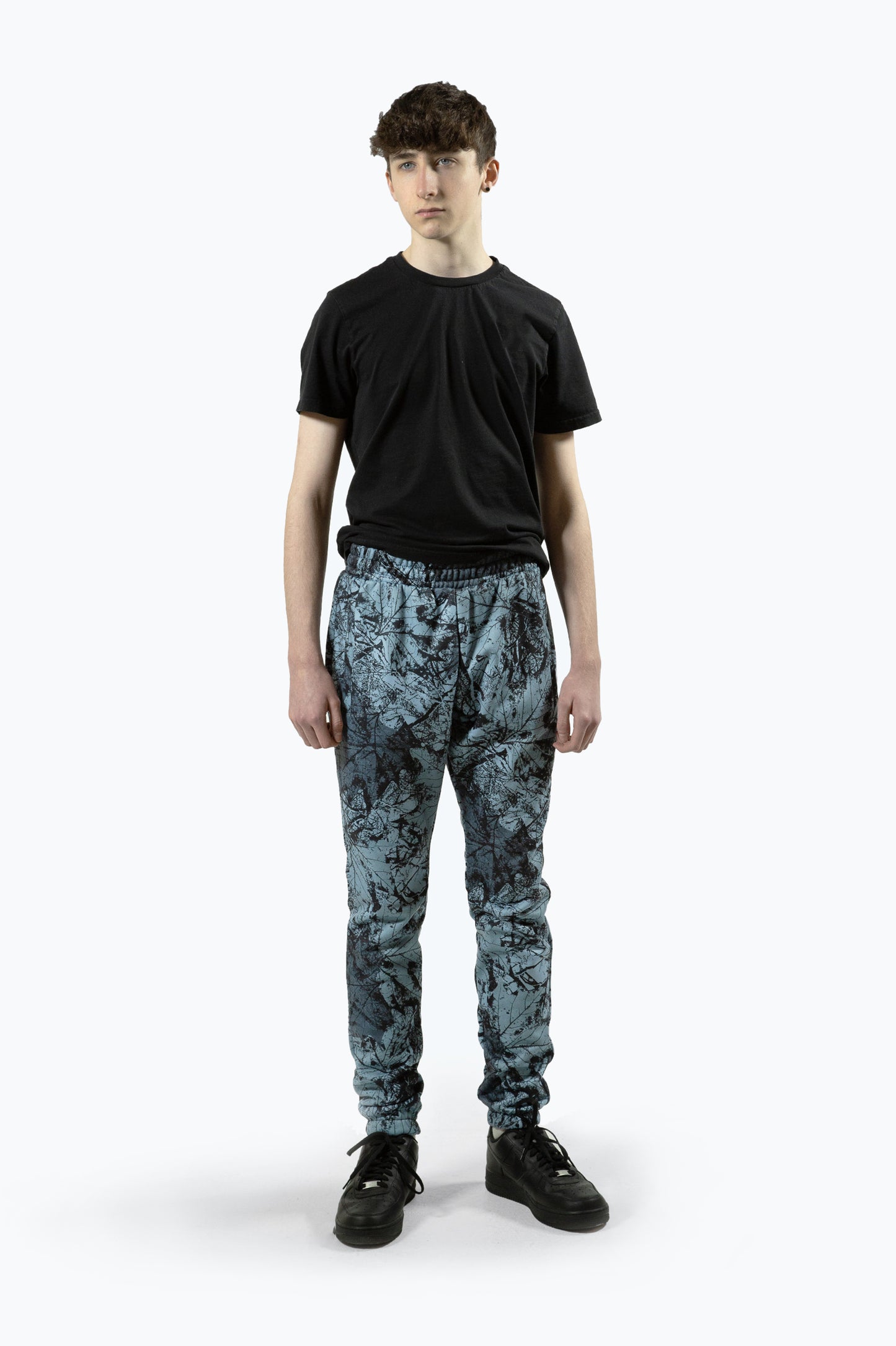 Hype Boys Multi Y2K Blue Leaf Joggers