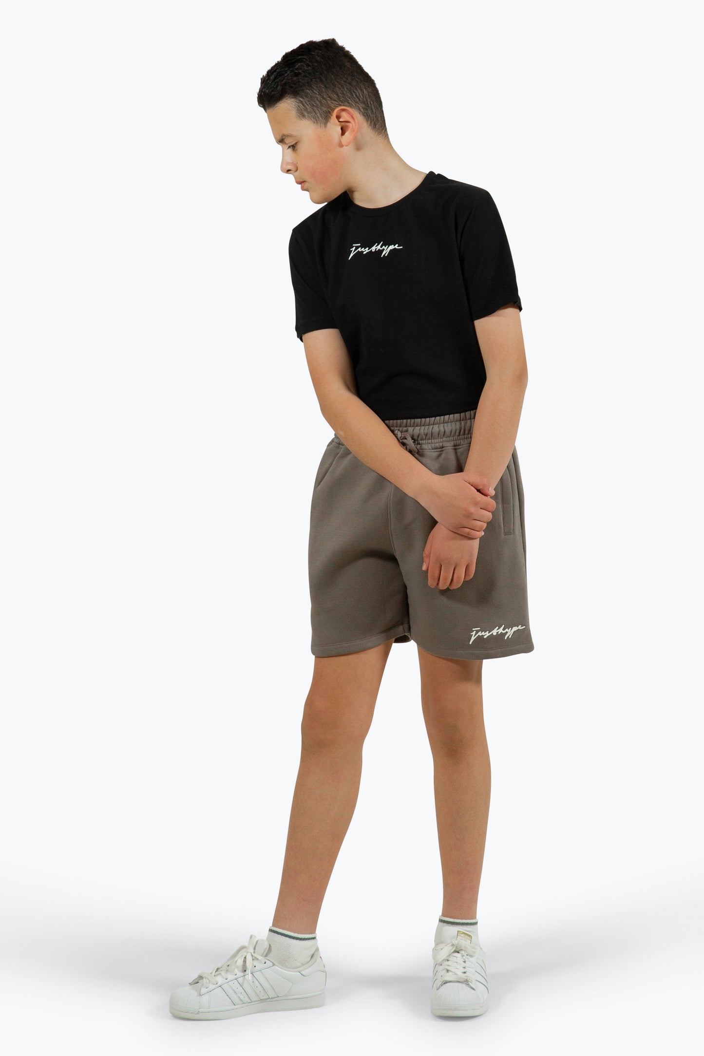 Hype Boys Brown Scribble Shorts