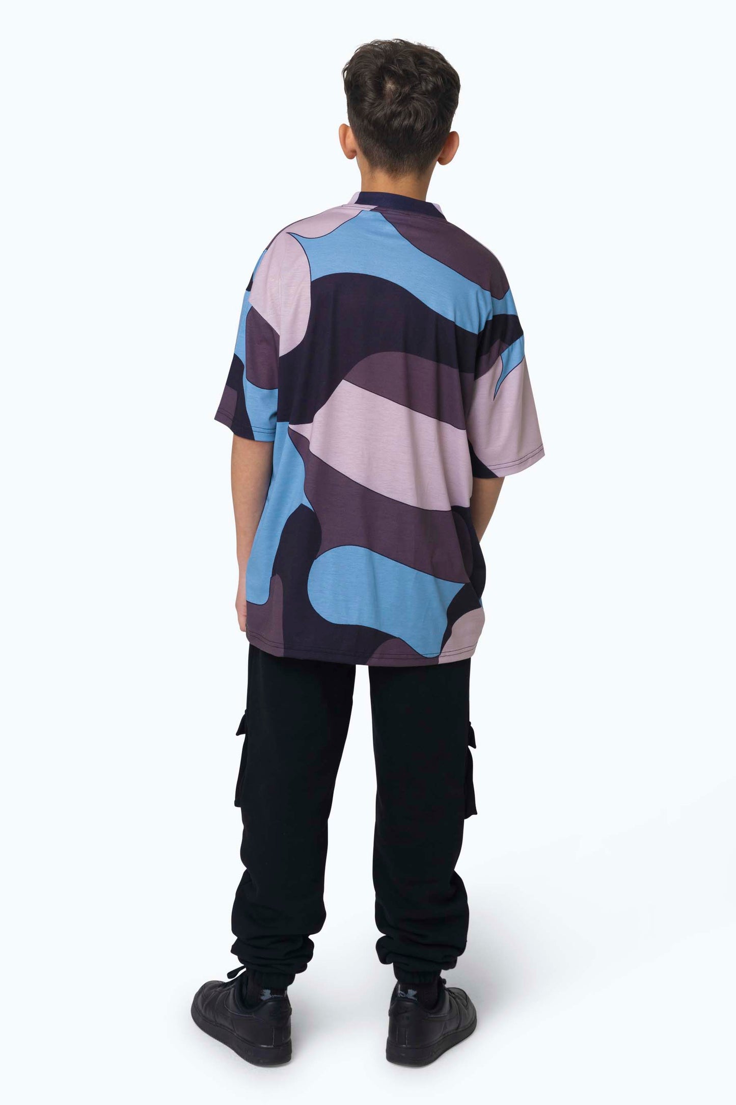 Hype Boys Multi Squiggle Camo Oversized T-Shirt