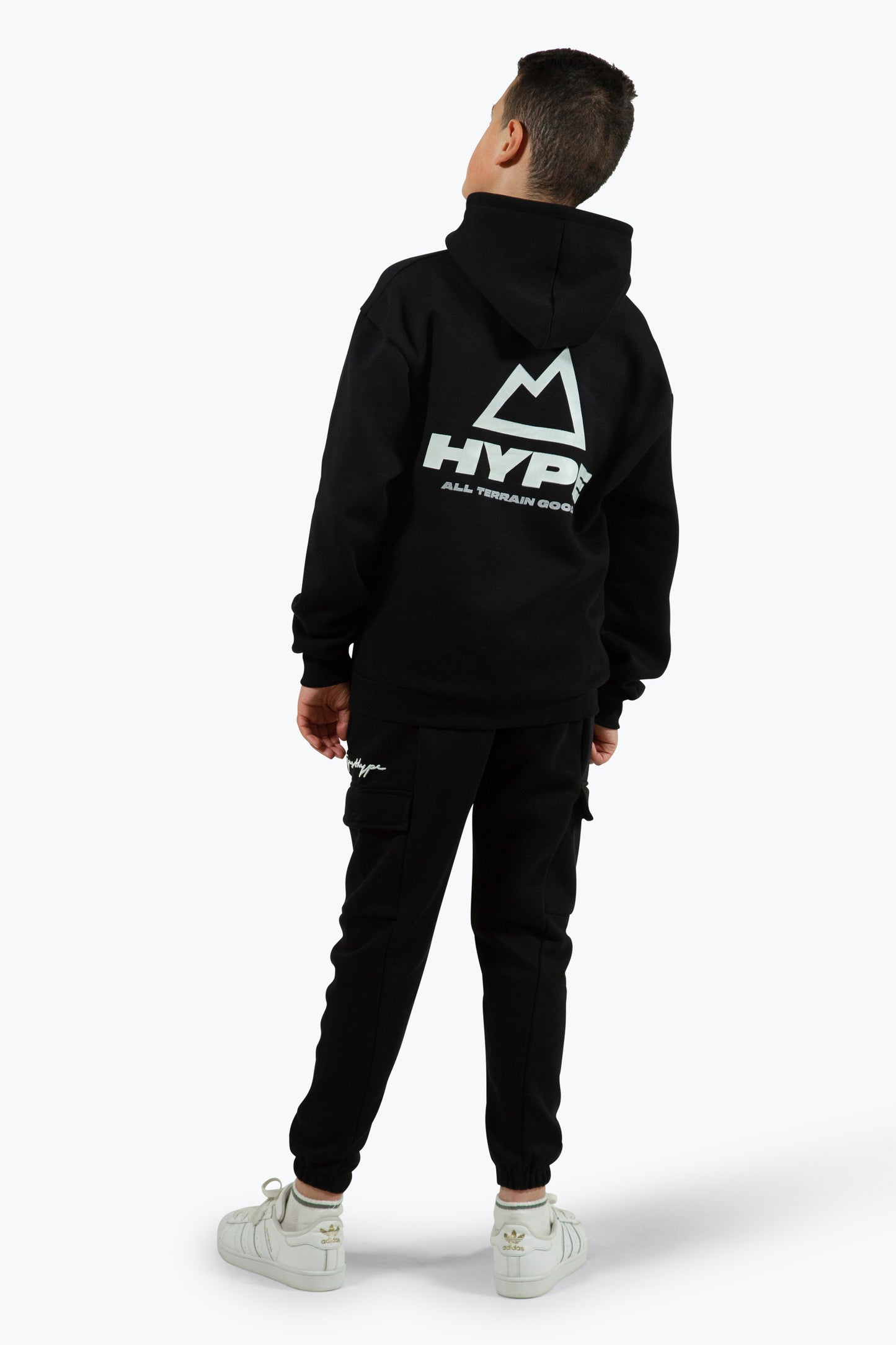 Hype Boys Black Outdoor 3M Hoodie