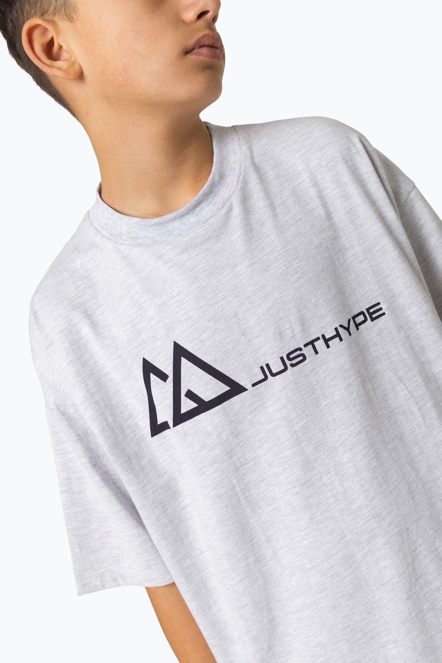 Hype Boys Grey Marl Outdoor Oversized T-Shirt