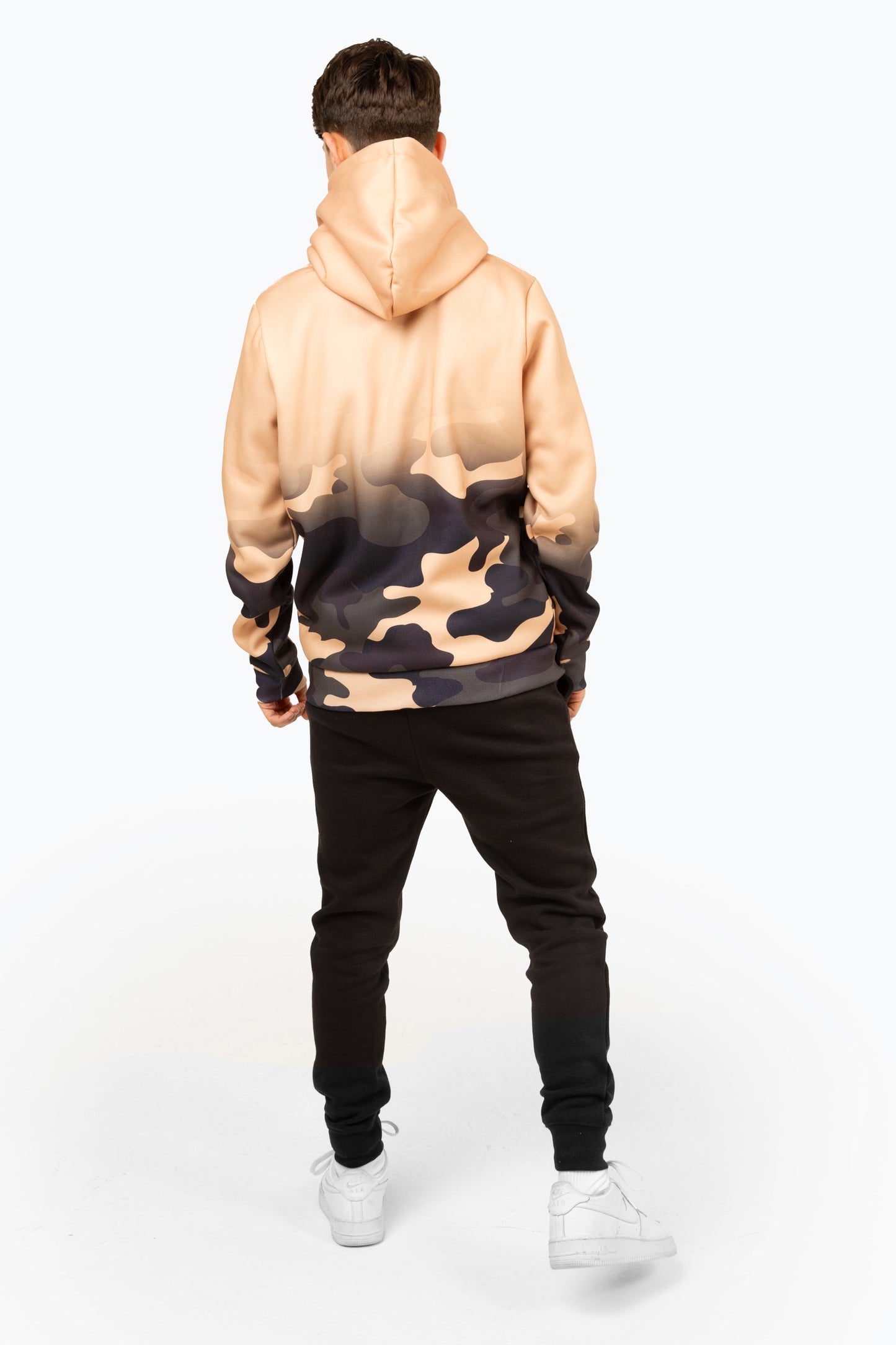 Hype Boys Beige Sand Camo Mini Script Hoodie