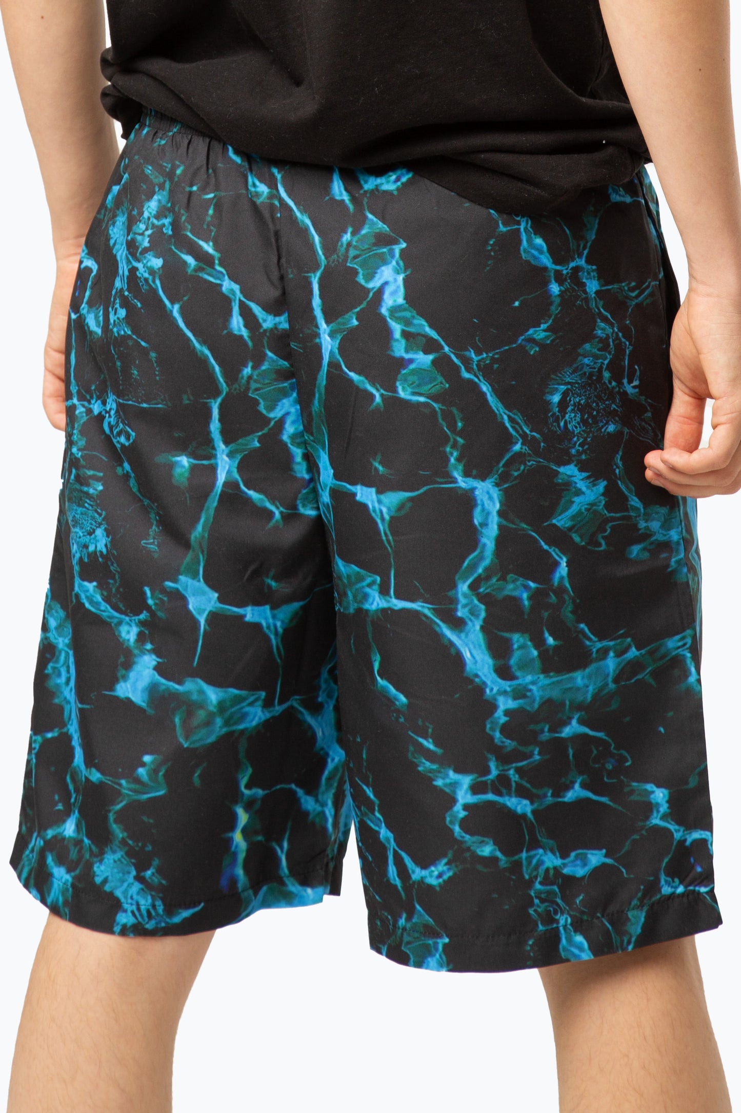 Hype Boys Black X-Ray Pool Mini Script Swim Shorts