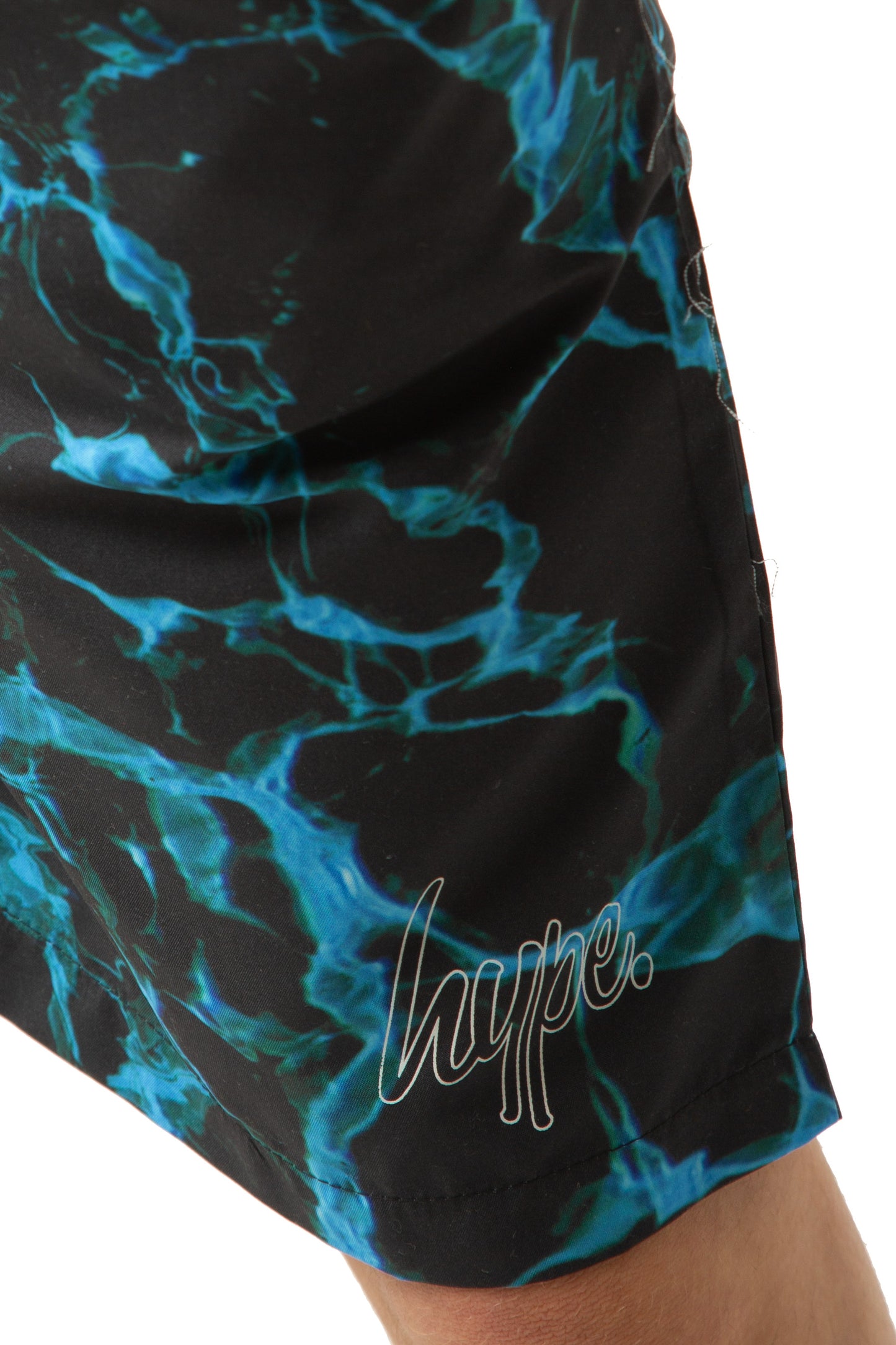 Hype Boys Black X-Ray Pool Mini Script Swim Shorts