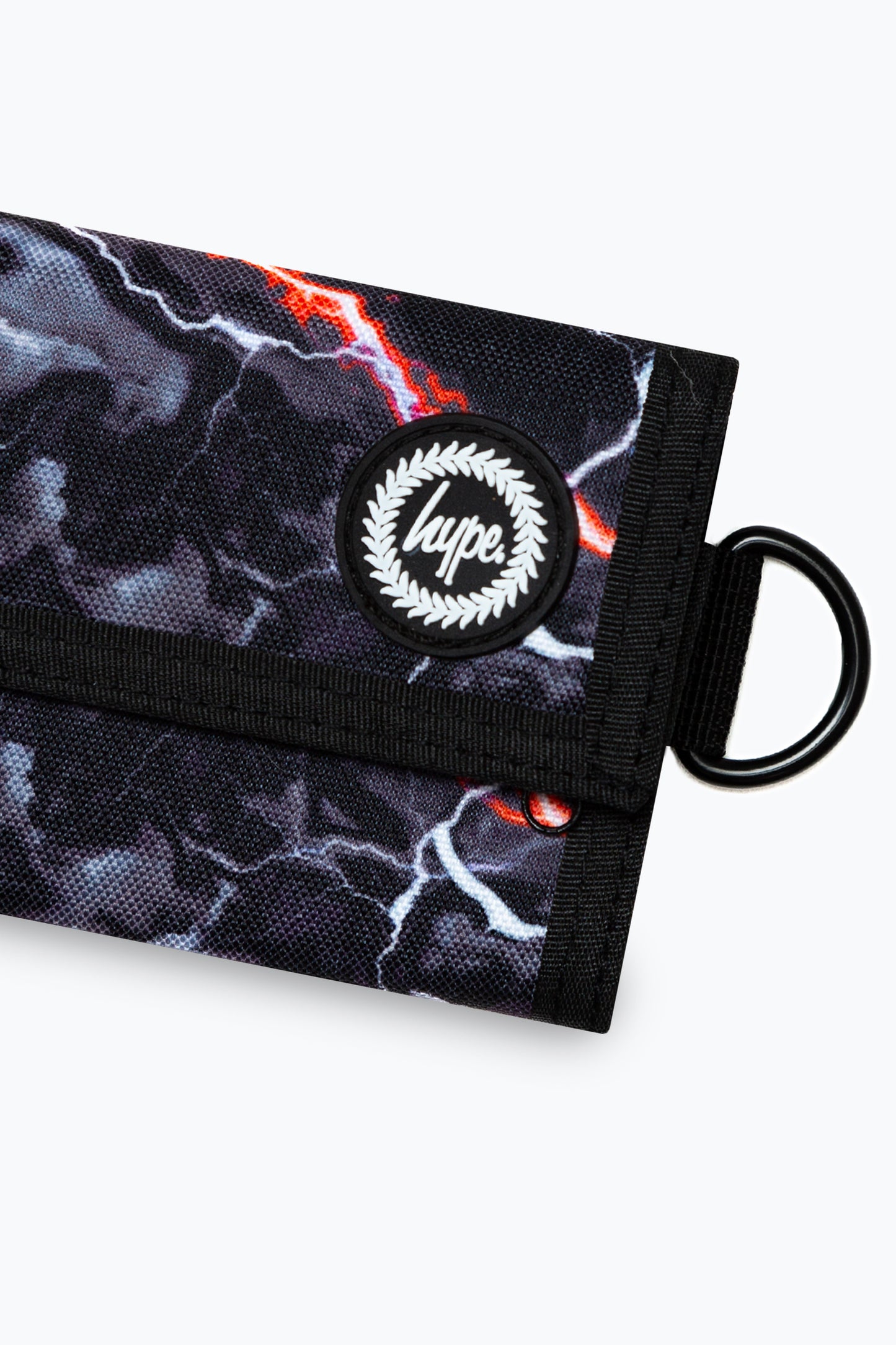 Hype Unisex Black Smokey Storm Outline Crest Wallet