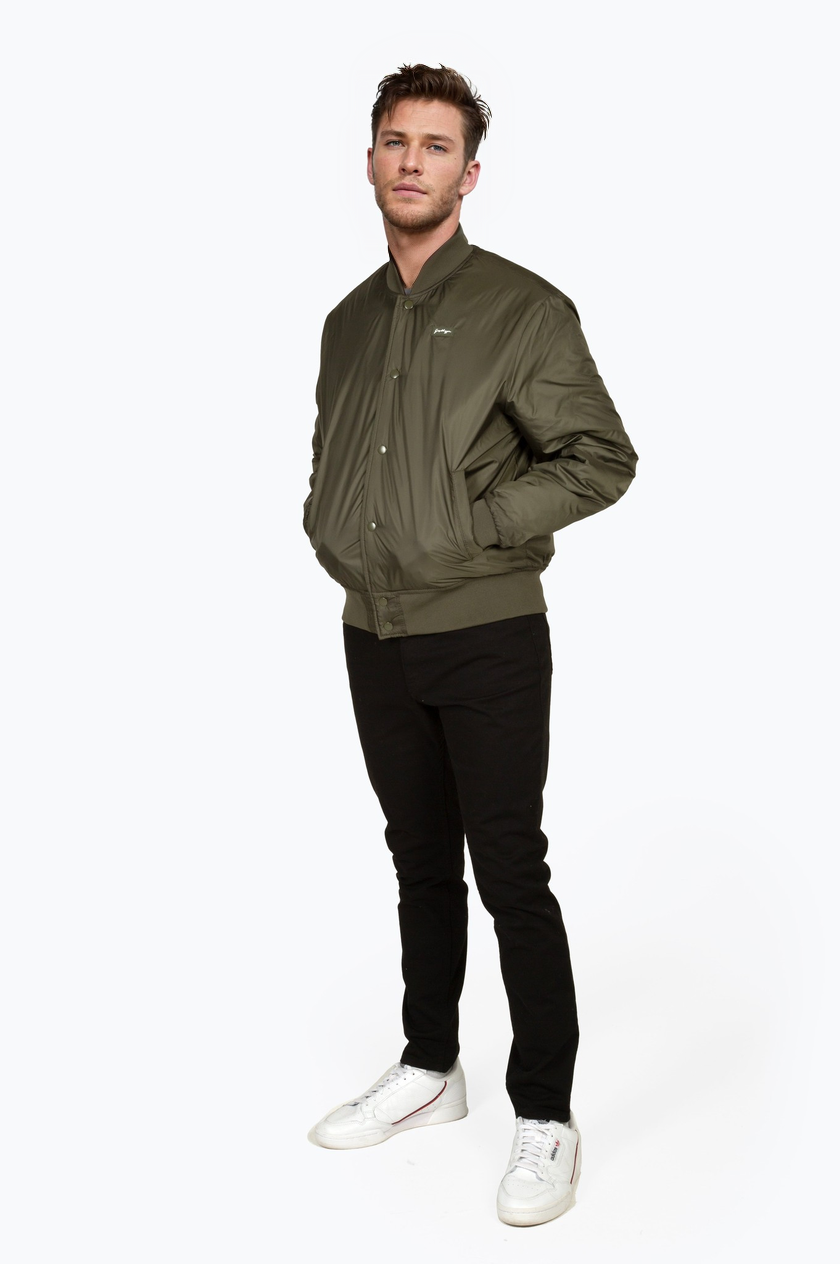 Hype Adults Green Scribble Bomber Jacket