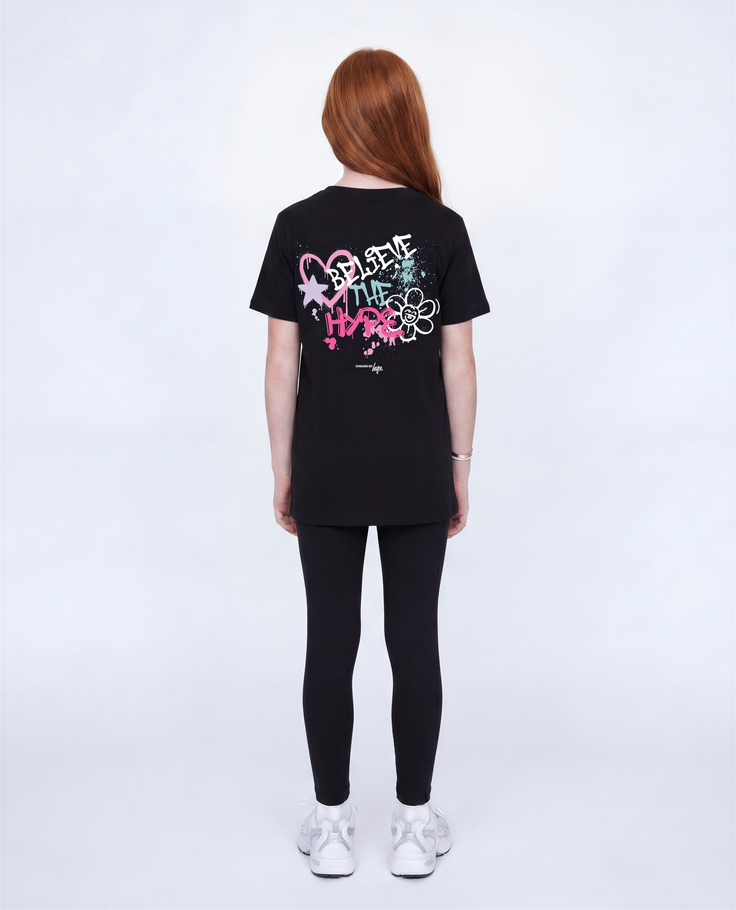 Hype Girls Black Graffiti T-Shirt