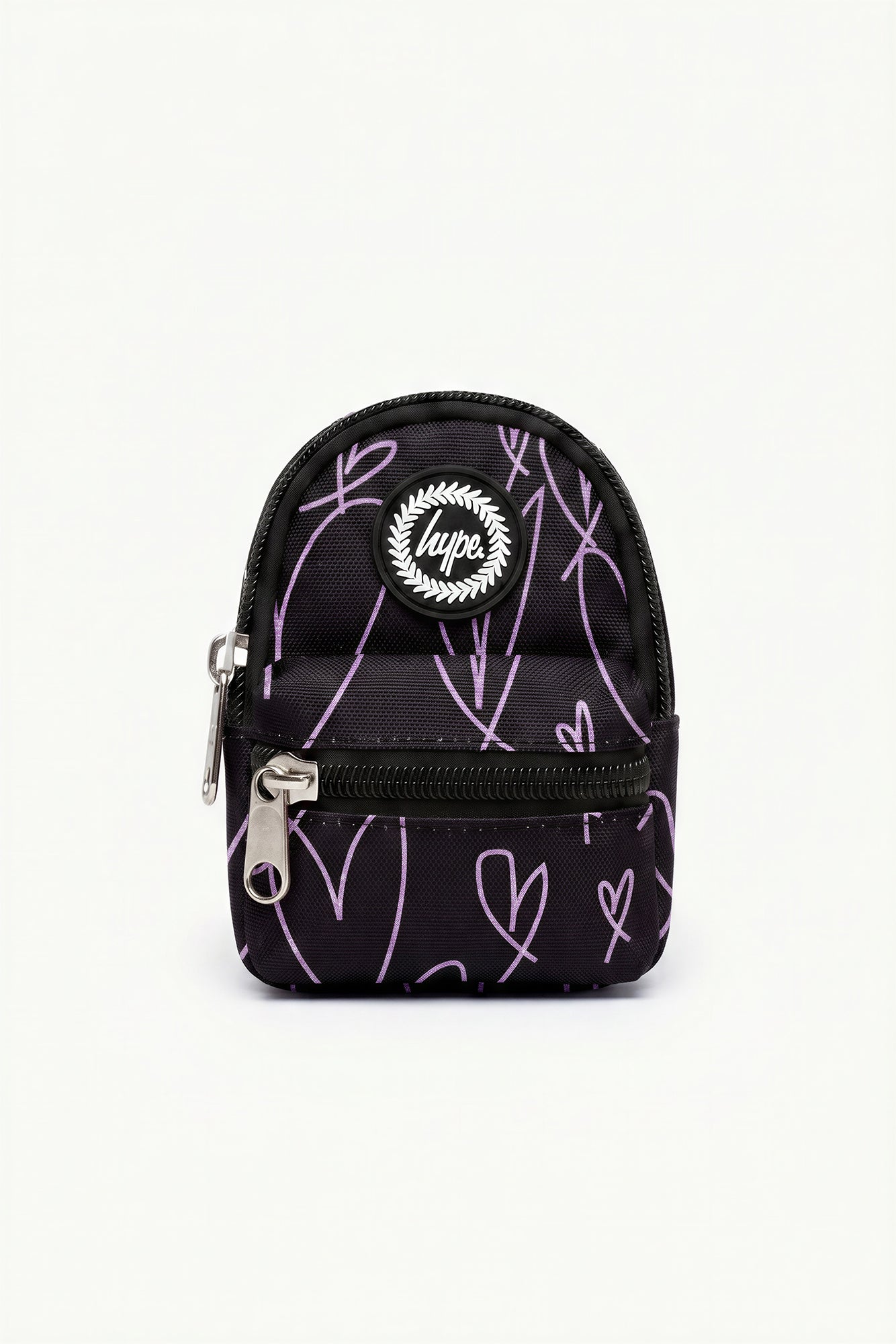 Hype Girls Baby Glitter Scribble Heart Backpack Charm