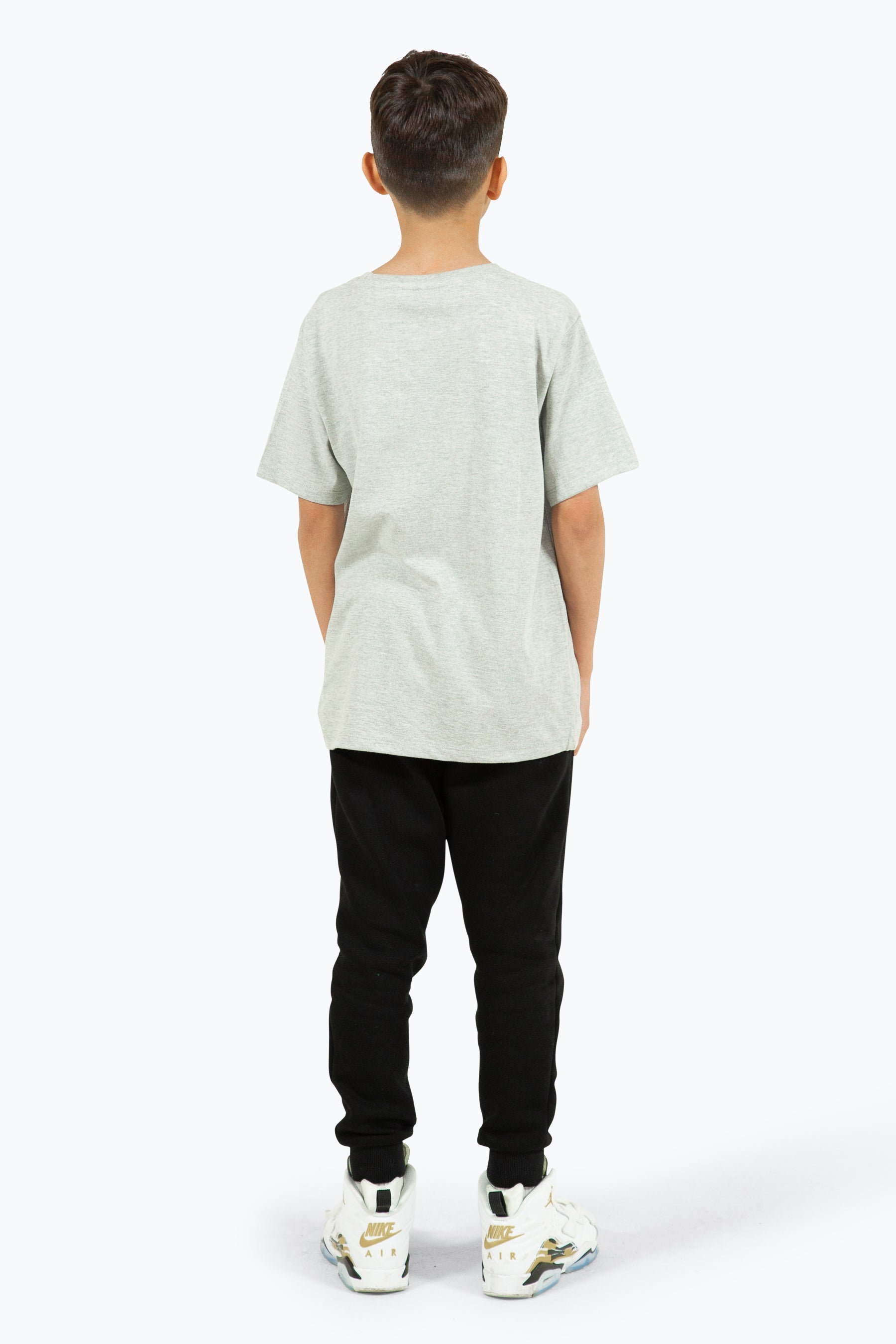 Hype Boys Grey Marl Triple T-Shirt