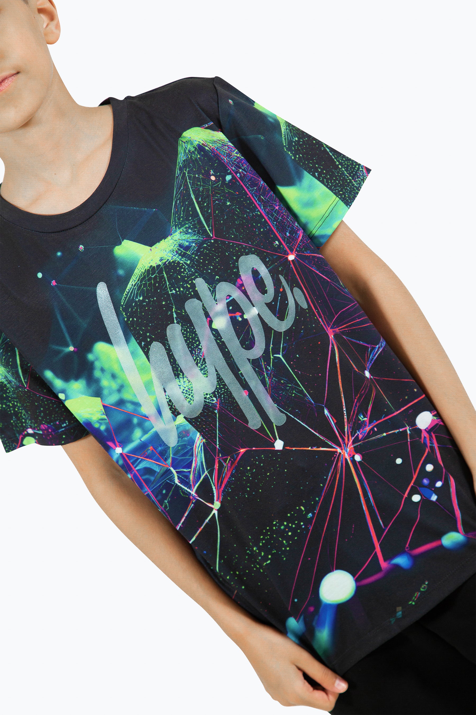 Hype Boys Multi Abstract Fractal T-Shirt