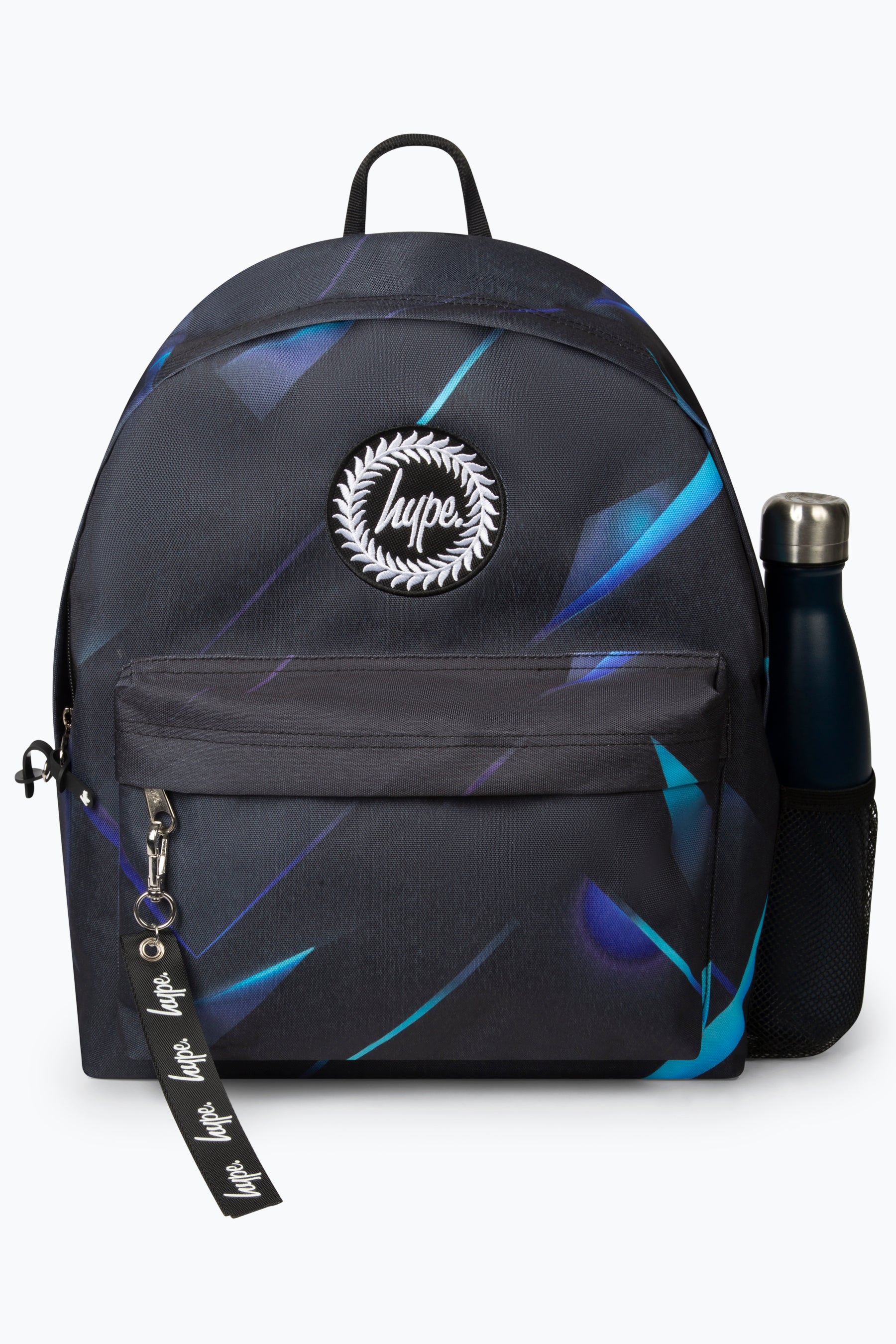 Hype Kids Black Blue Edge Backpack