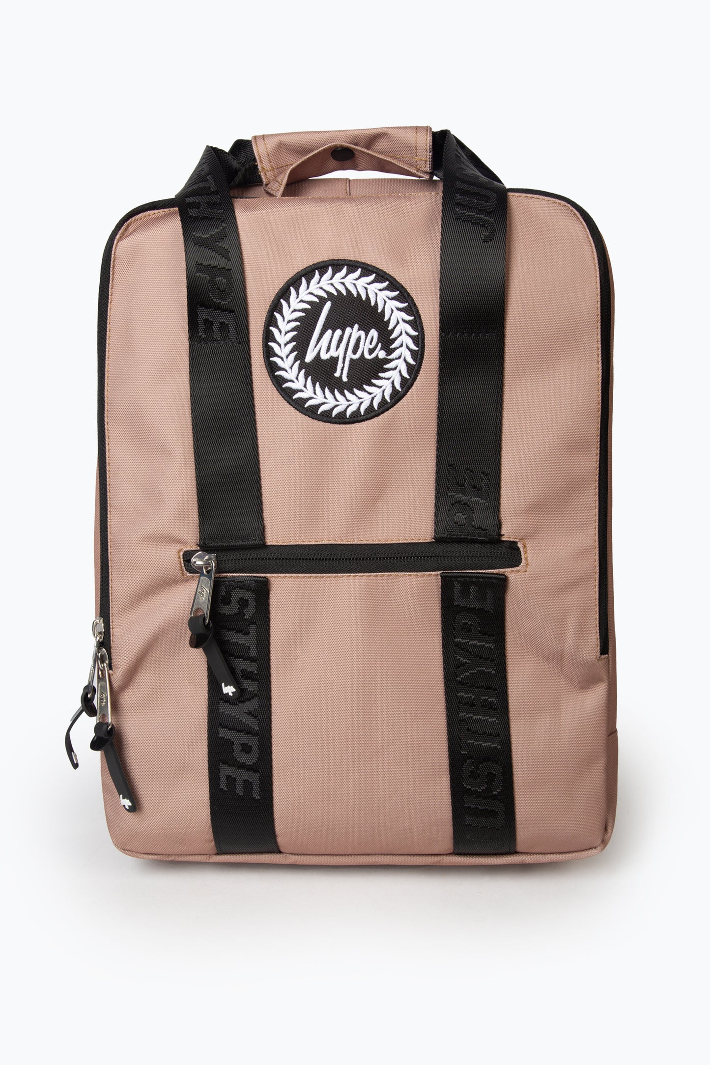 Hype Girls Brown Boxy Crest Backpack