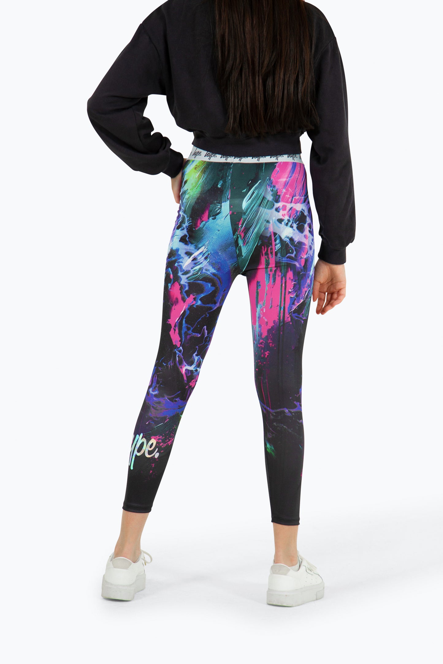 Hype Girls Multi Dark Smudge Leggings