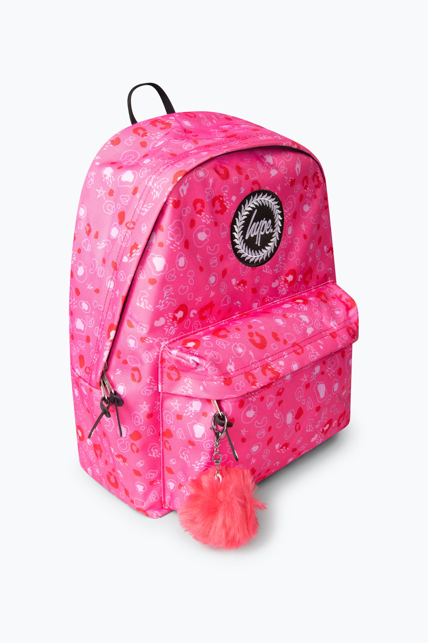 Hype Girls Pink Leopard Backpack