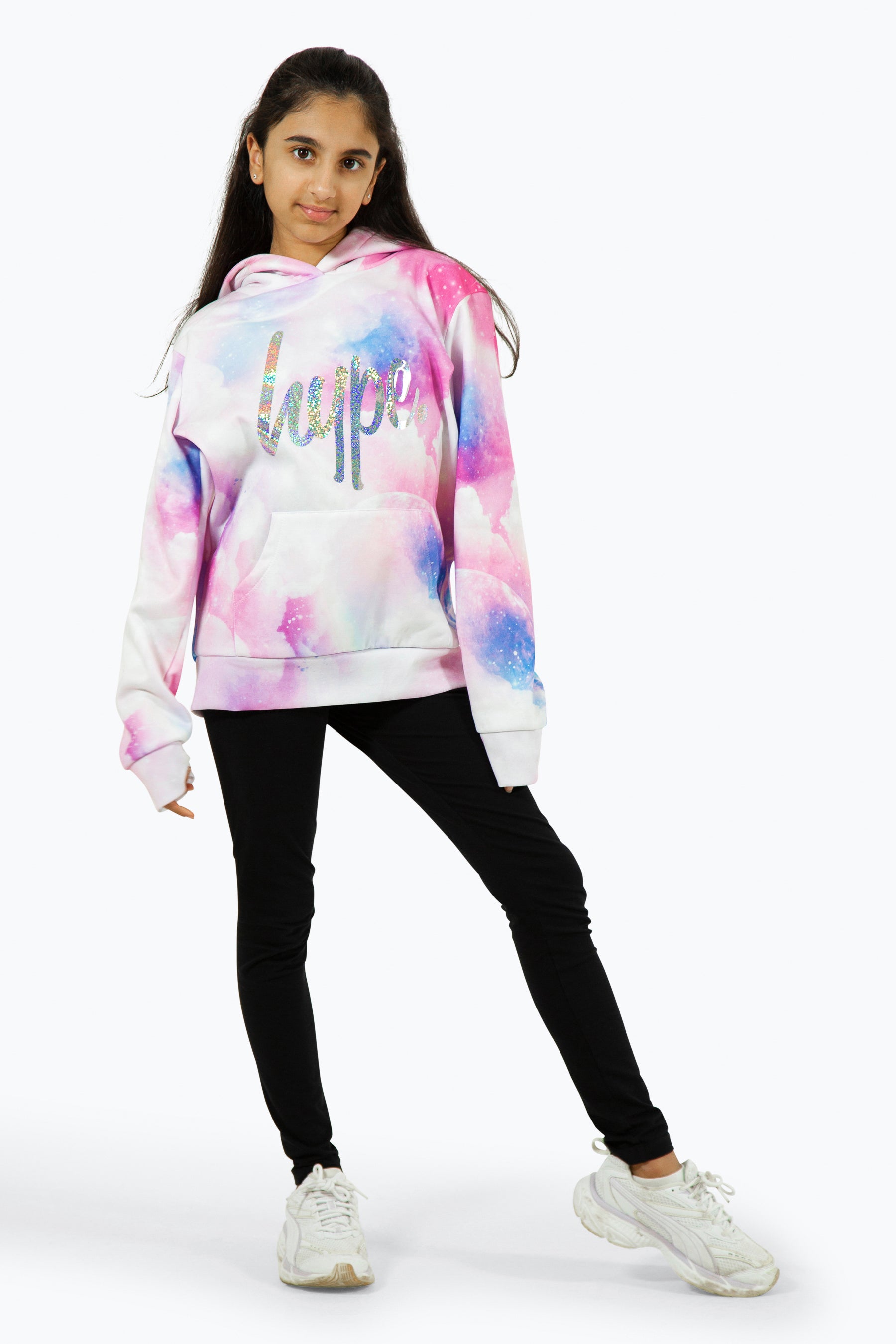 Hype Girls Pink Space Hoodie