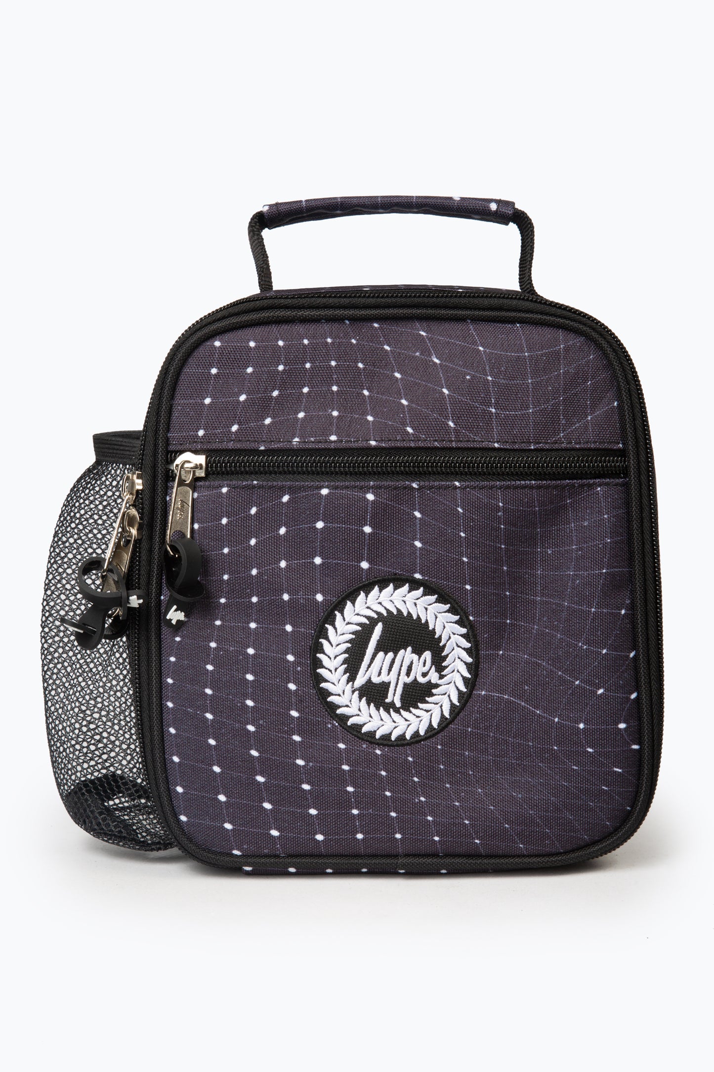 Hype Kids Black Web Lunch Box | Kids Lunch Bag