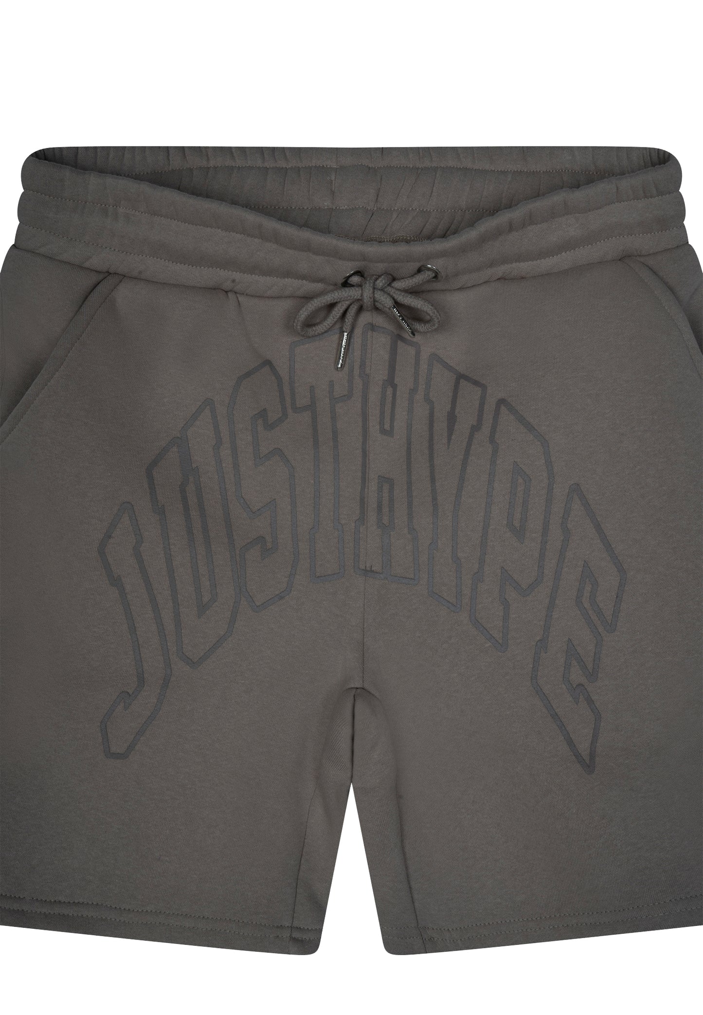 Justhype Mens Brown College Outline Shorts