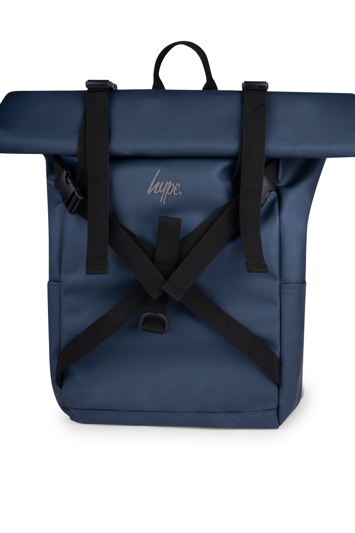 Hype Unisex Teal Rubber Roll Top Backpack