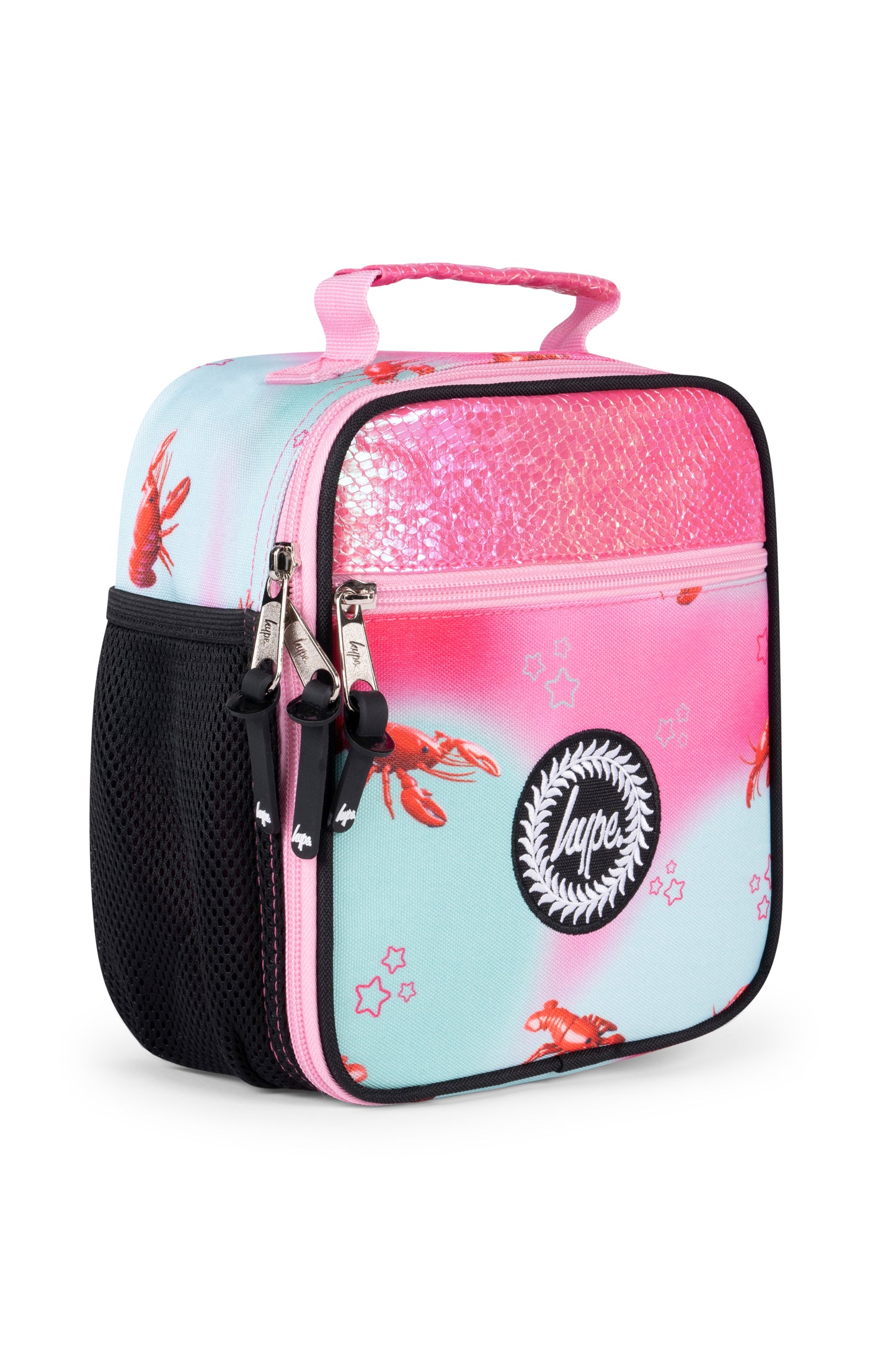 Hype Kids Pink/Mint Green Disco Lobster Lunch Box