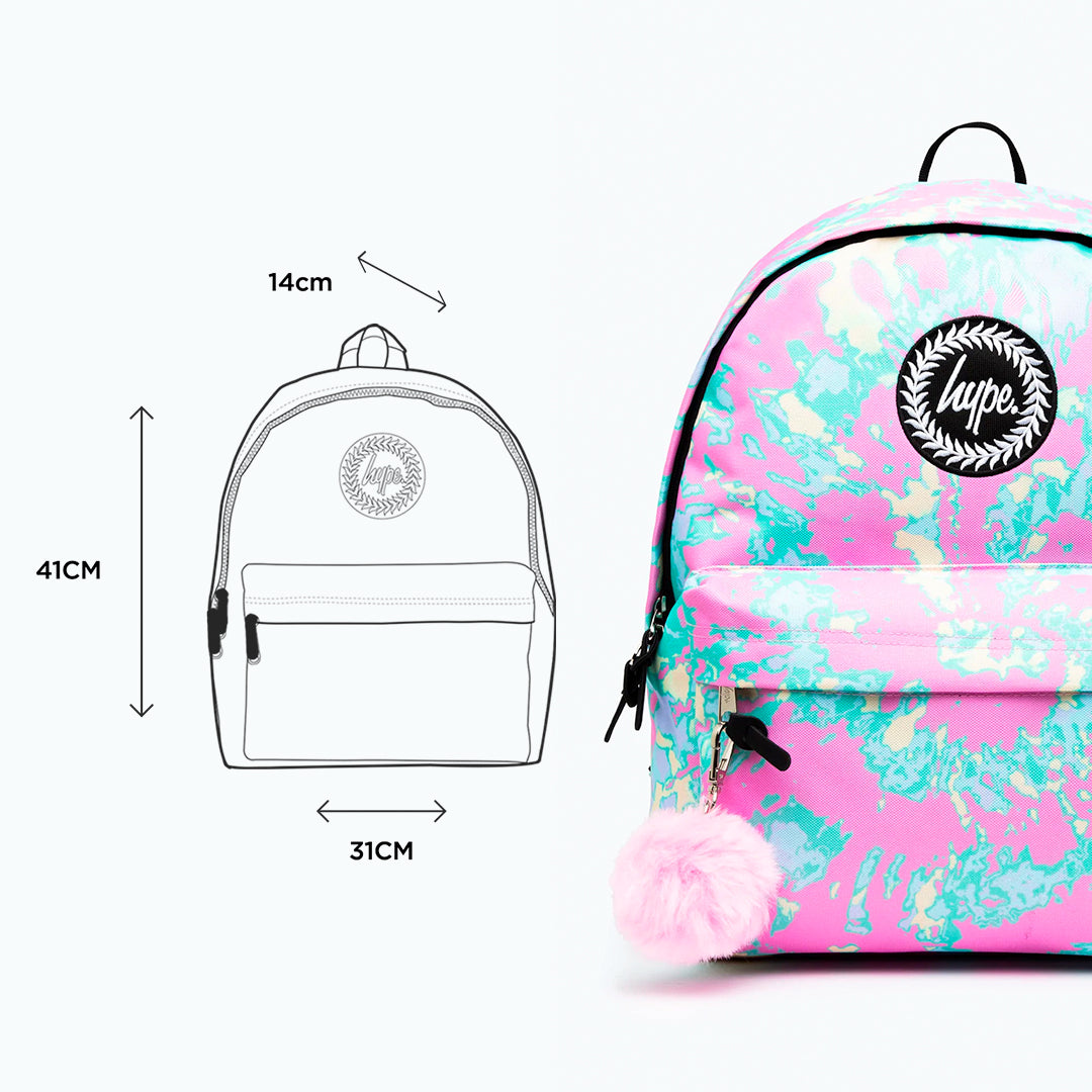 Hype. Pastel Tye Dye Backpack