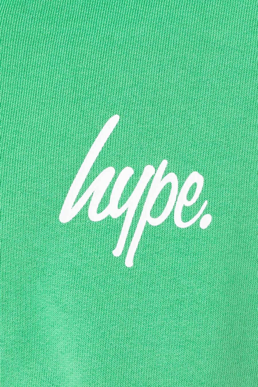 Hype Green Mini Script Kids Zip Hoodie