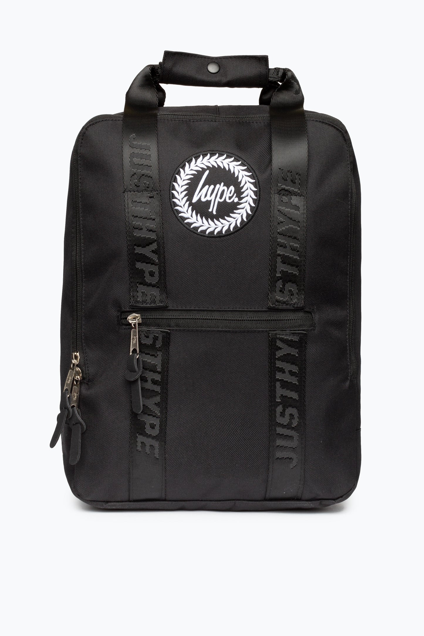 Hype. Black Boxy Backpack