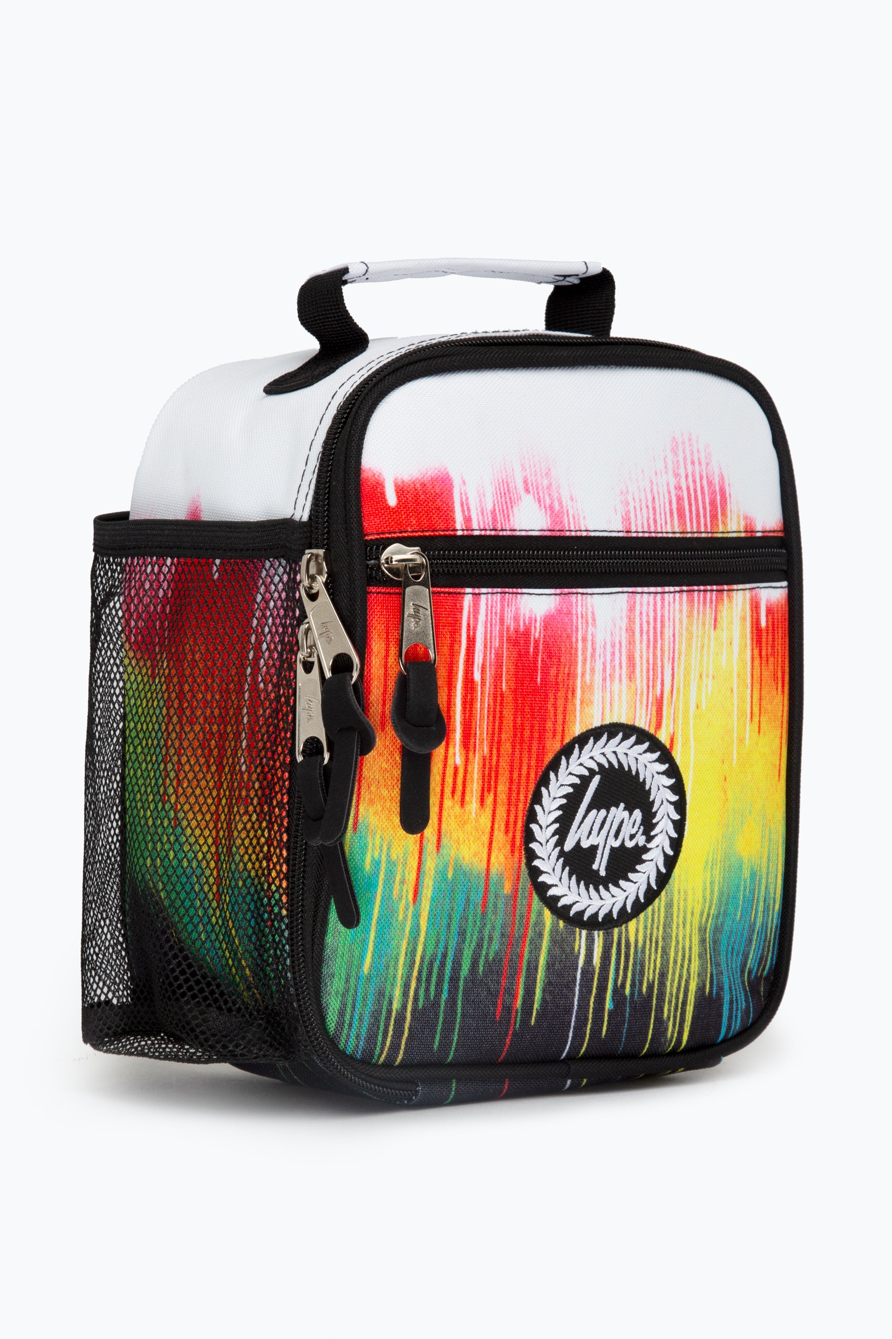 Hype Multi Drips Colourful Lunch Bag Left Side