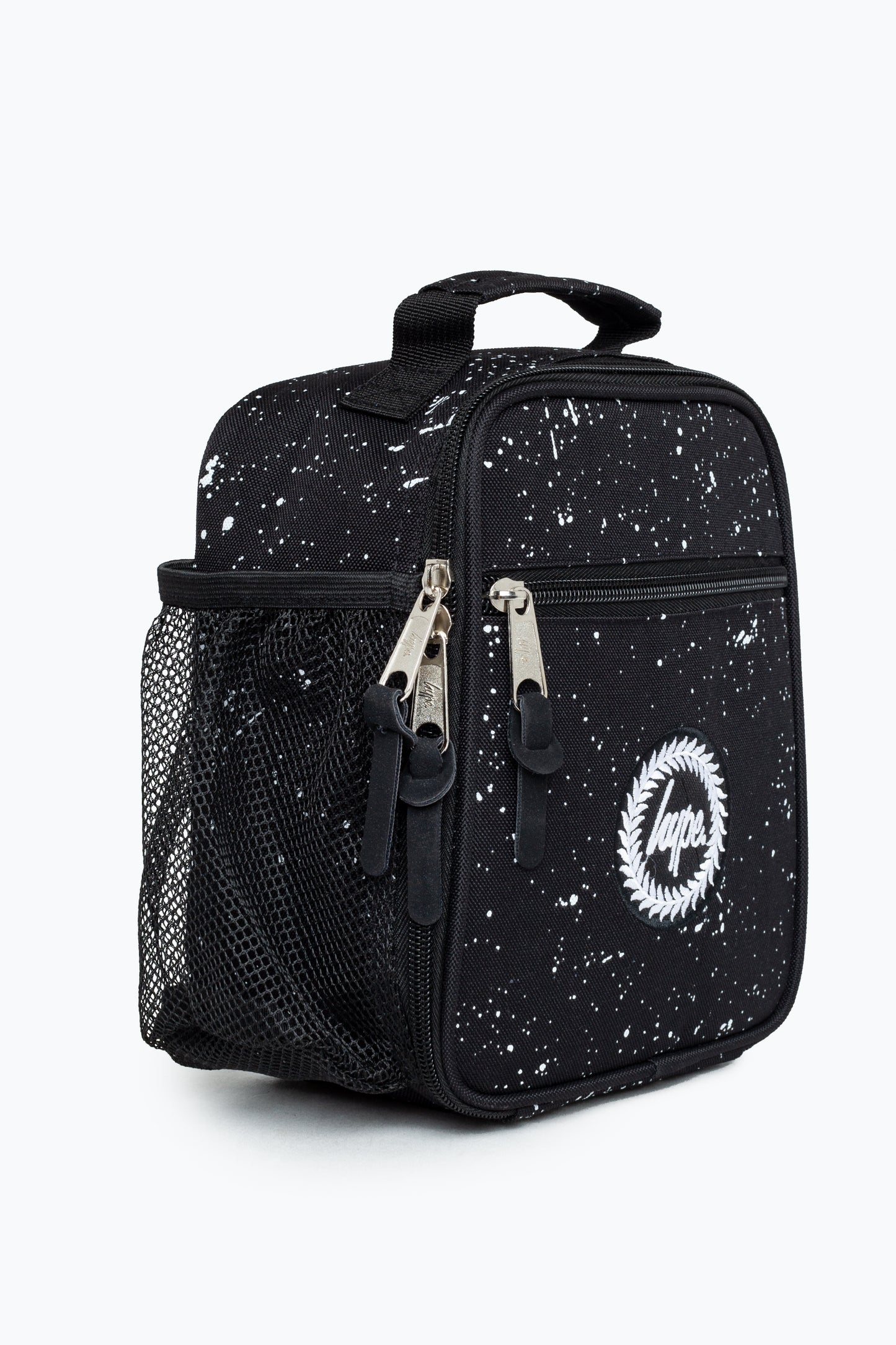 Hype Black Speckle Lunch Bag Left Side