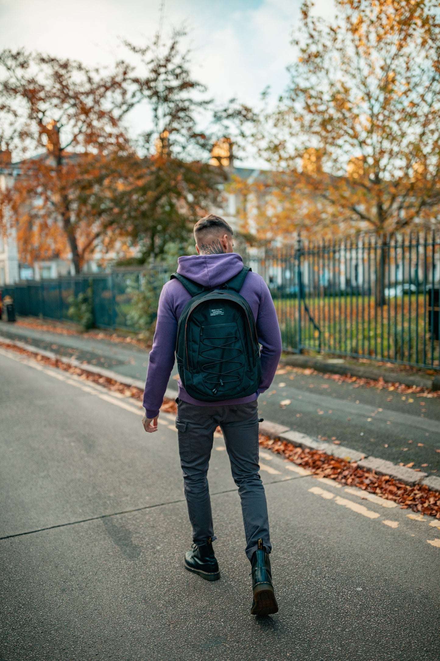 Hype Unisex Black Maxi Backpack