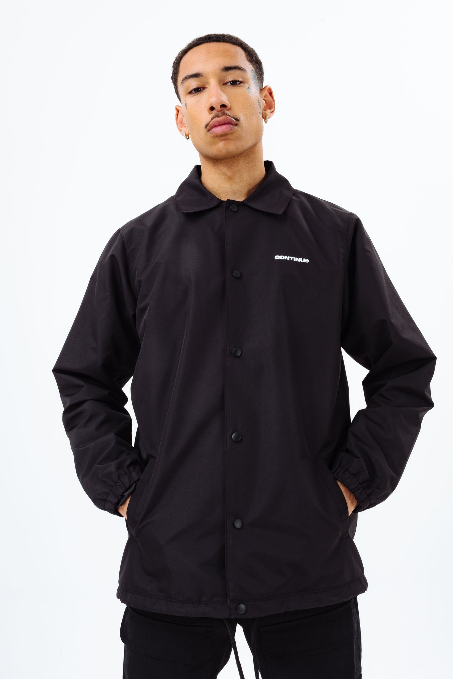 Continu8 Black Bomber Jacket