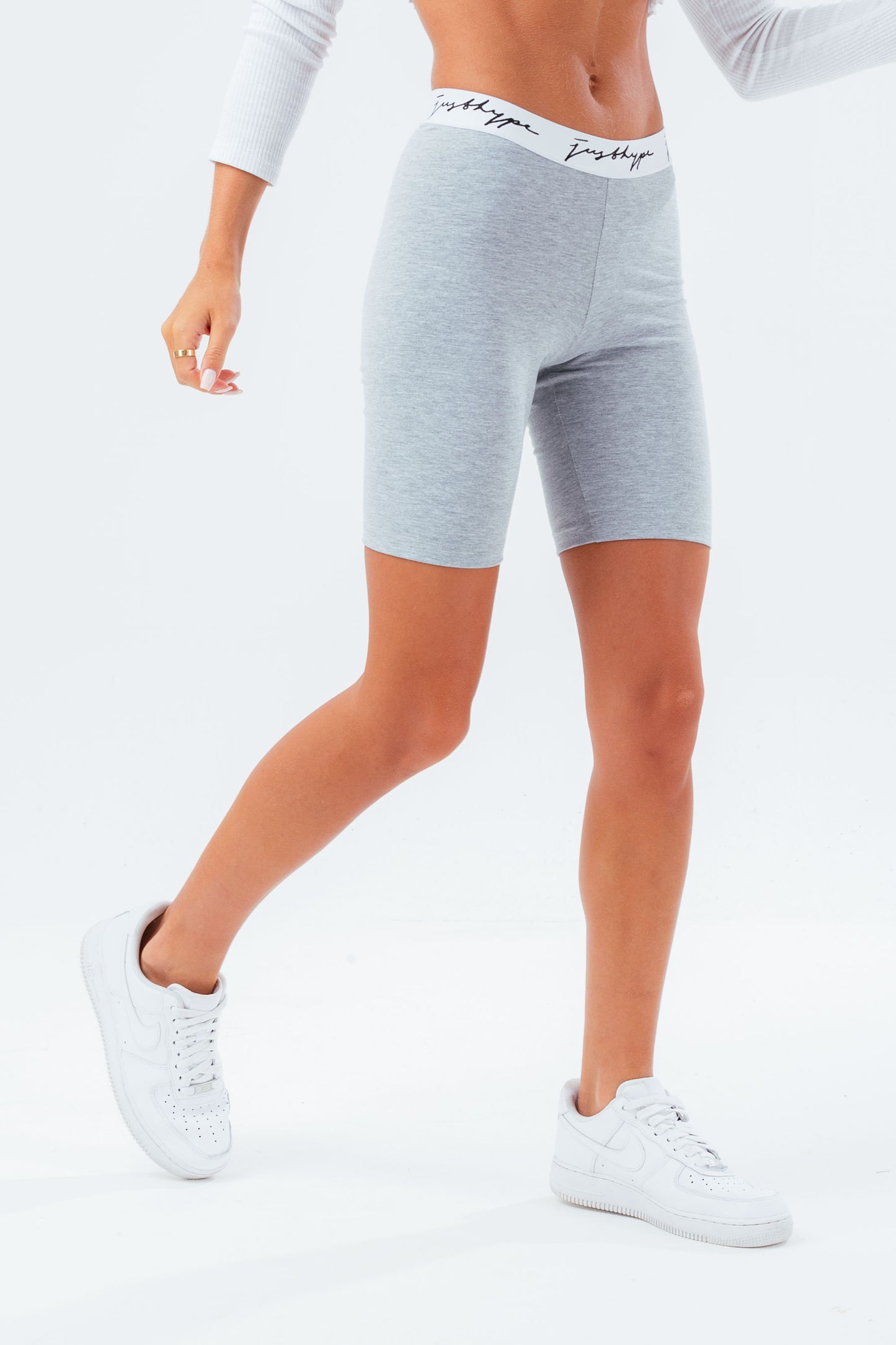 Hype Grey Marl Women'S Cycling Shorts