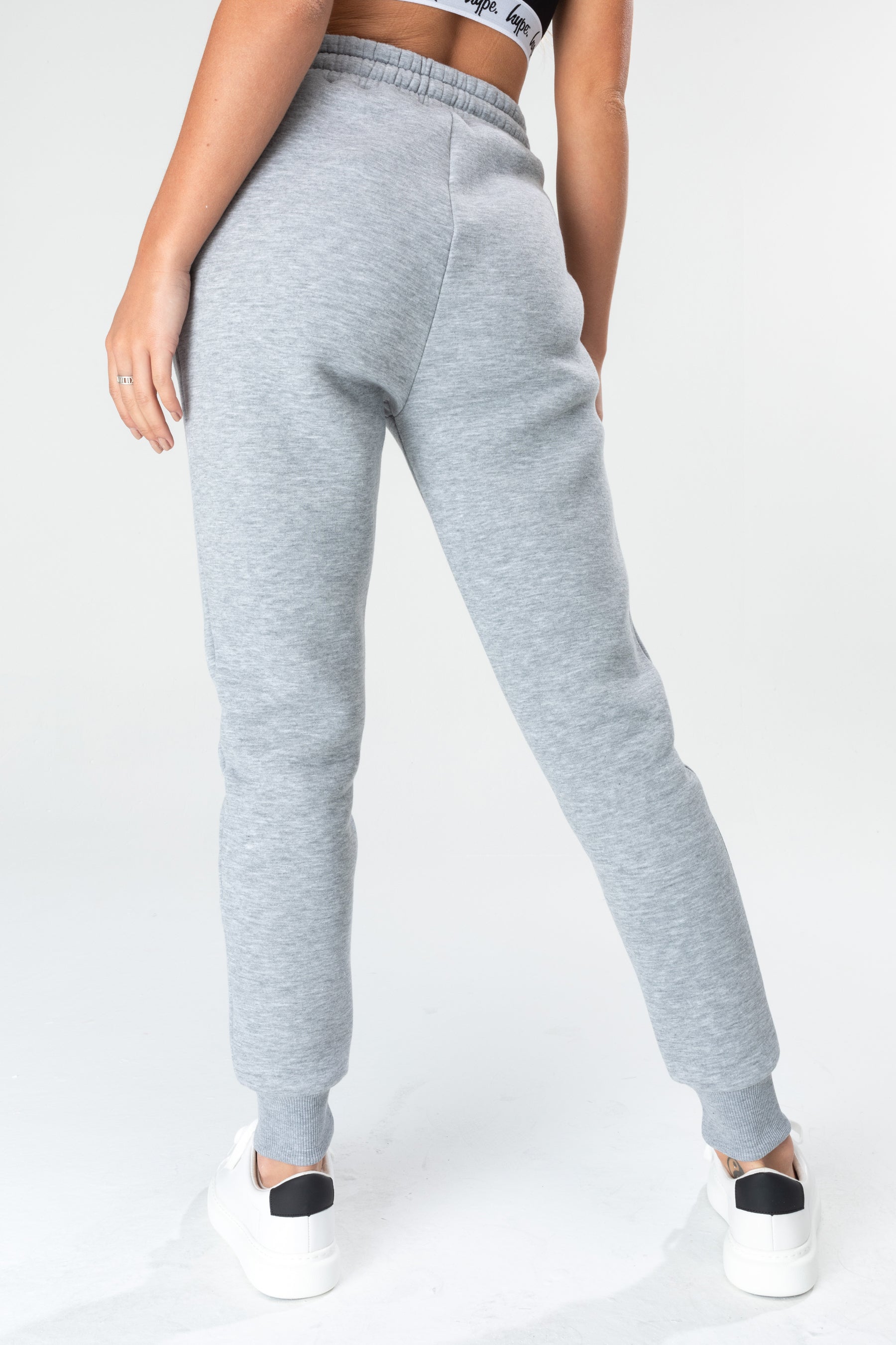 Hype Grey Scribble Logo Women'S Joggers