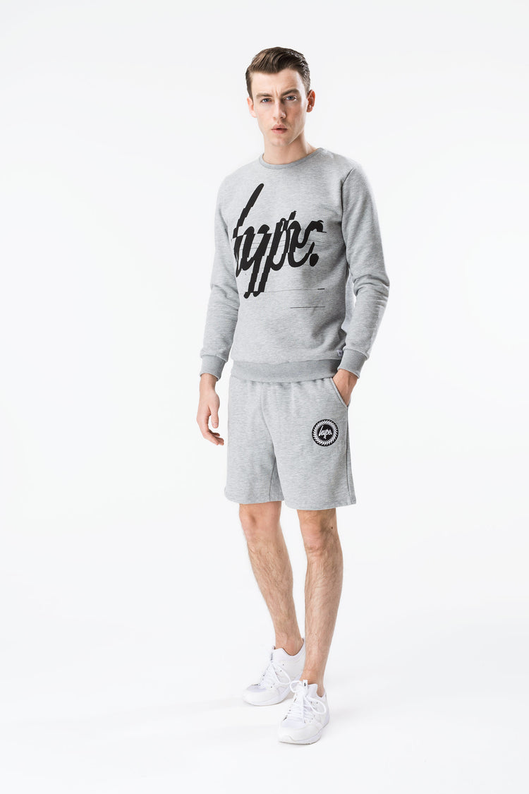 Hype Grey Crest Mens Shorts