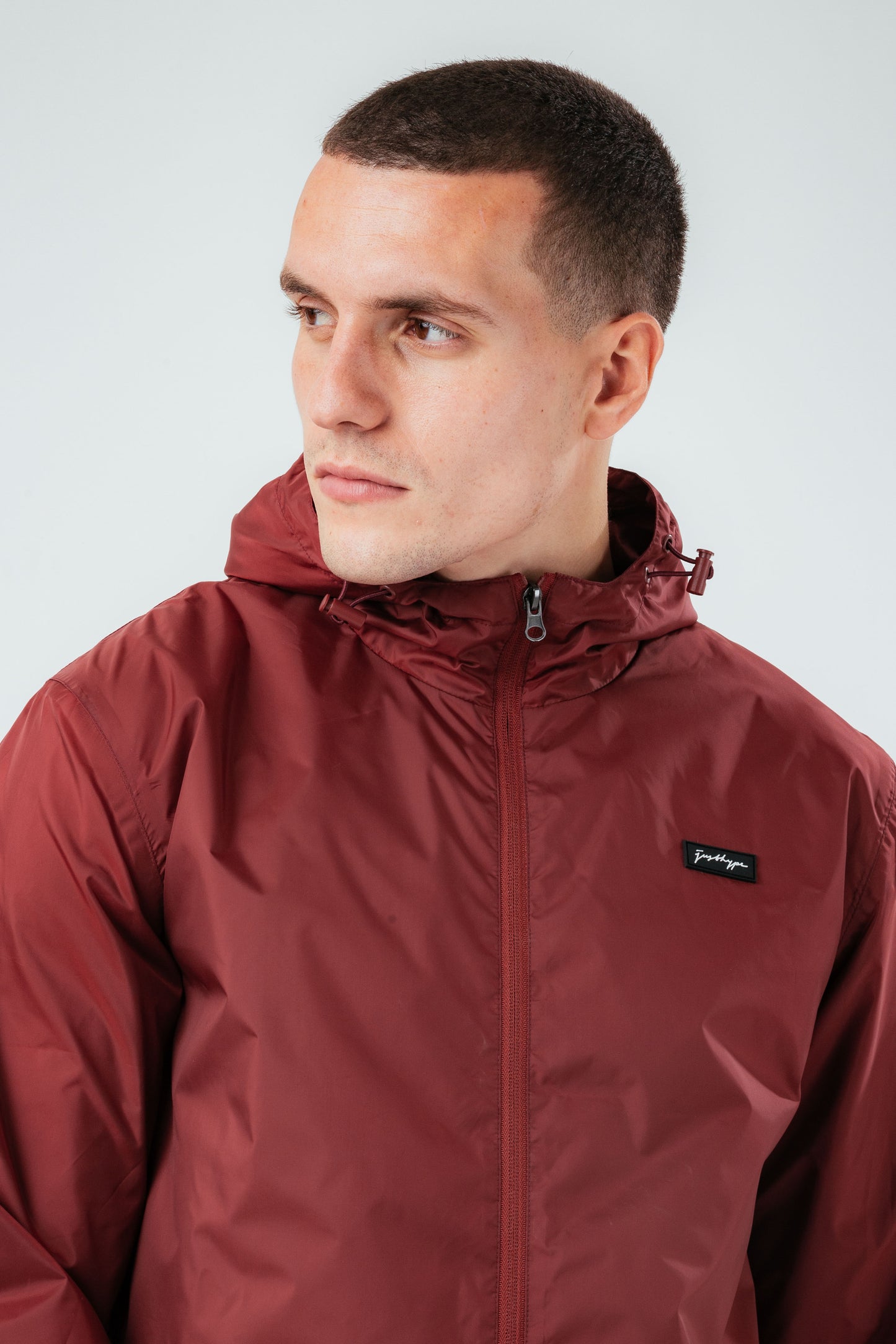 Hype Burgundy Showerproof Style Men'S Jacket