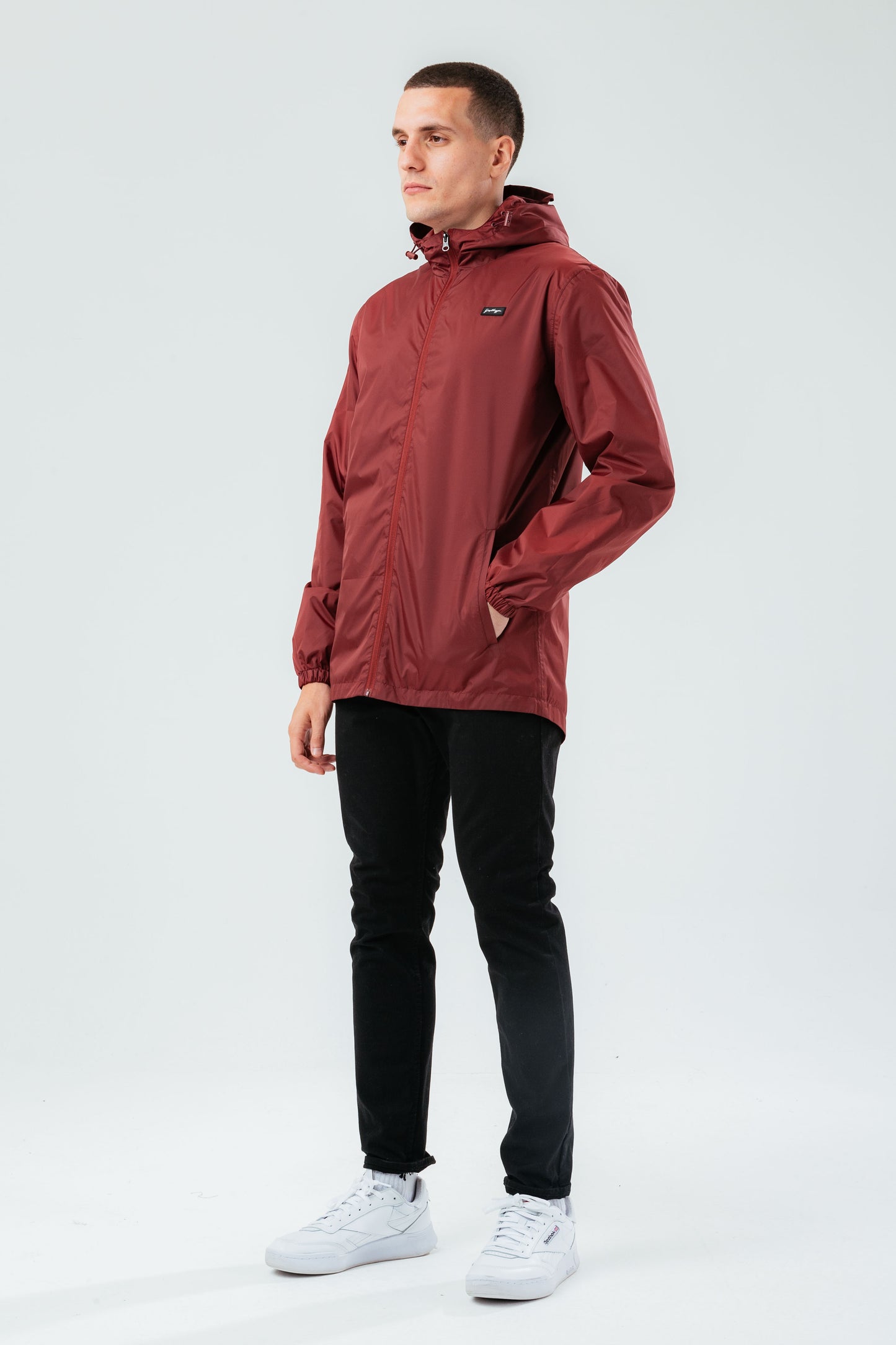 Hype Burgundy Showerproof Style Men'S Jacket