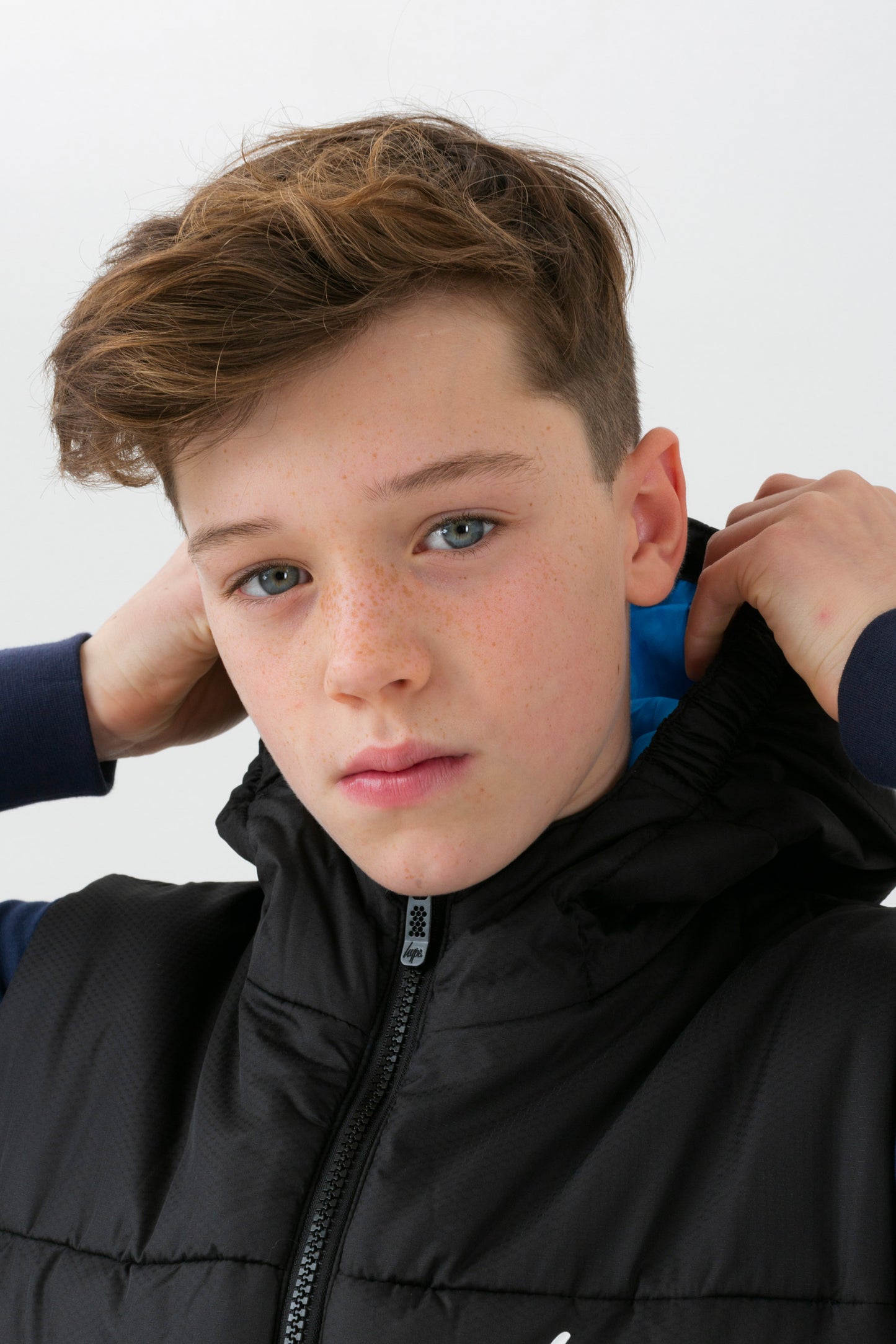 Hype Black Blue Boys Gilet