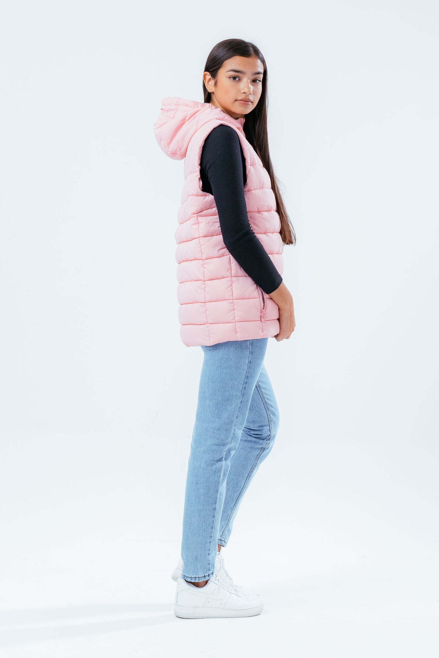 Hype Pink Girls Gilet