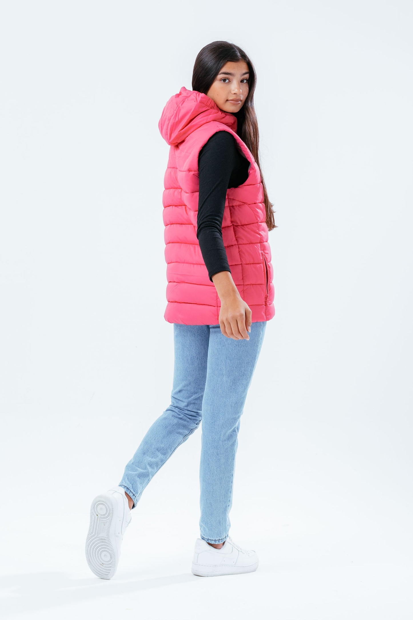 Hype Hot Pink Girls Gilet