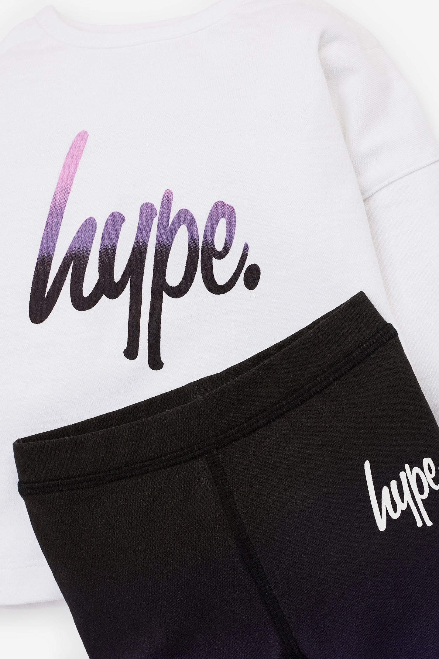 Hype Pink Purple Ombre Tee & Legging Set