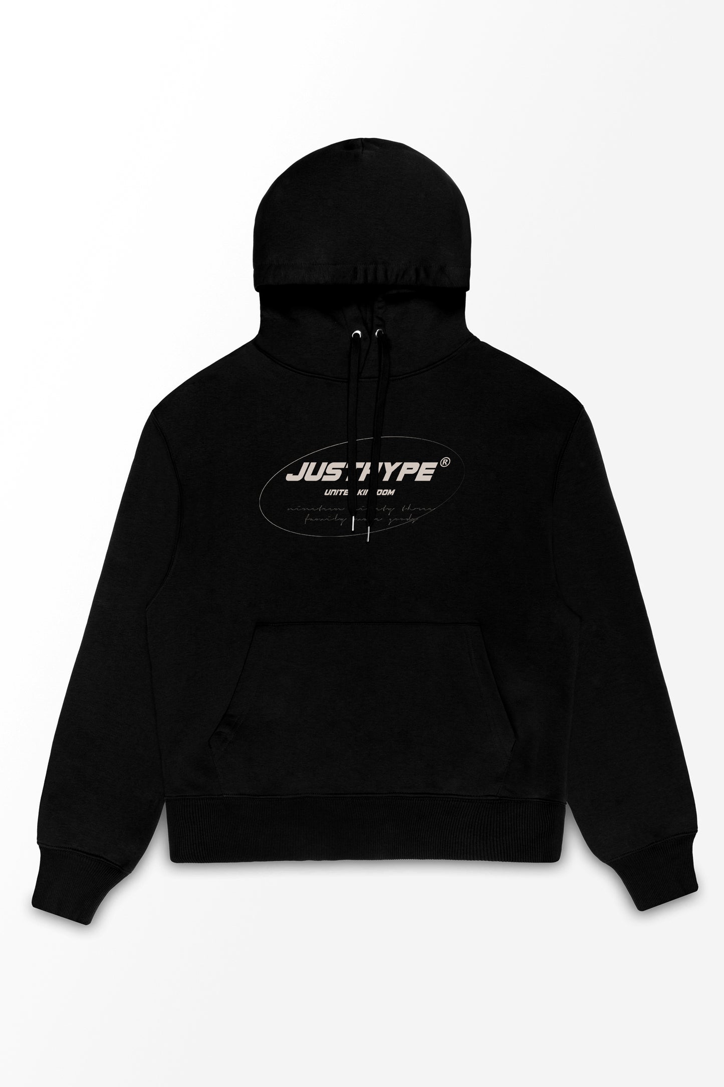 Hype Mens Black Freestyler Oversized Hoodie