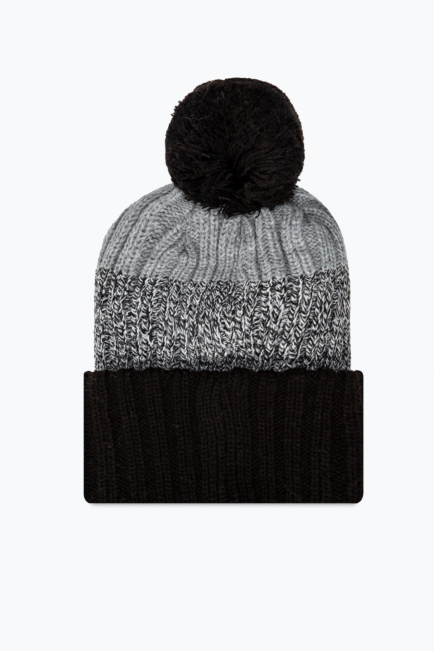 Hype Mono Chunky Knitted Pom Pom Beanie