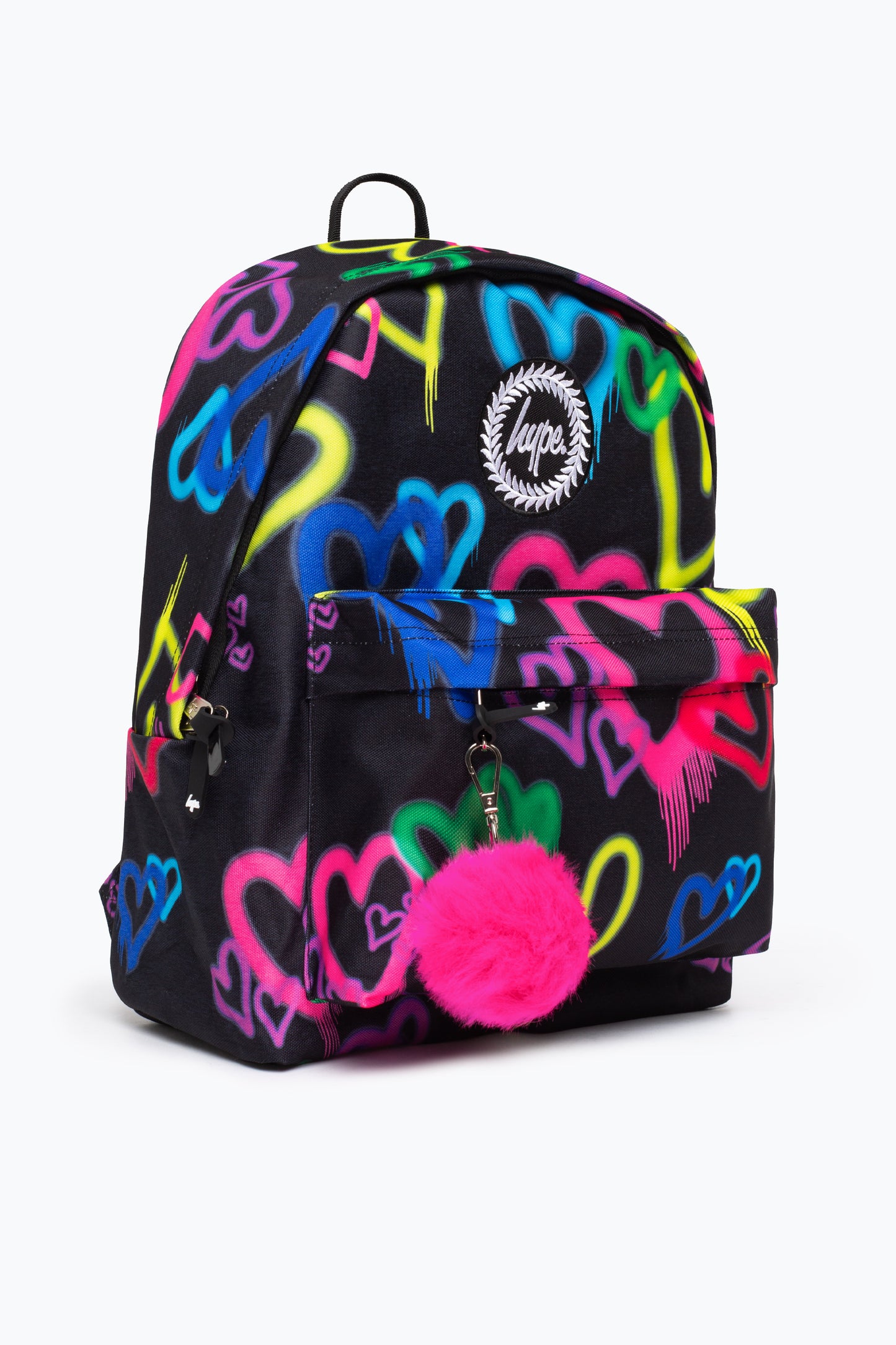 Hype Black Graffiti Heart Backpack