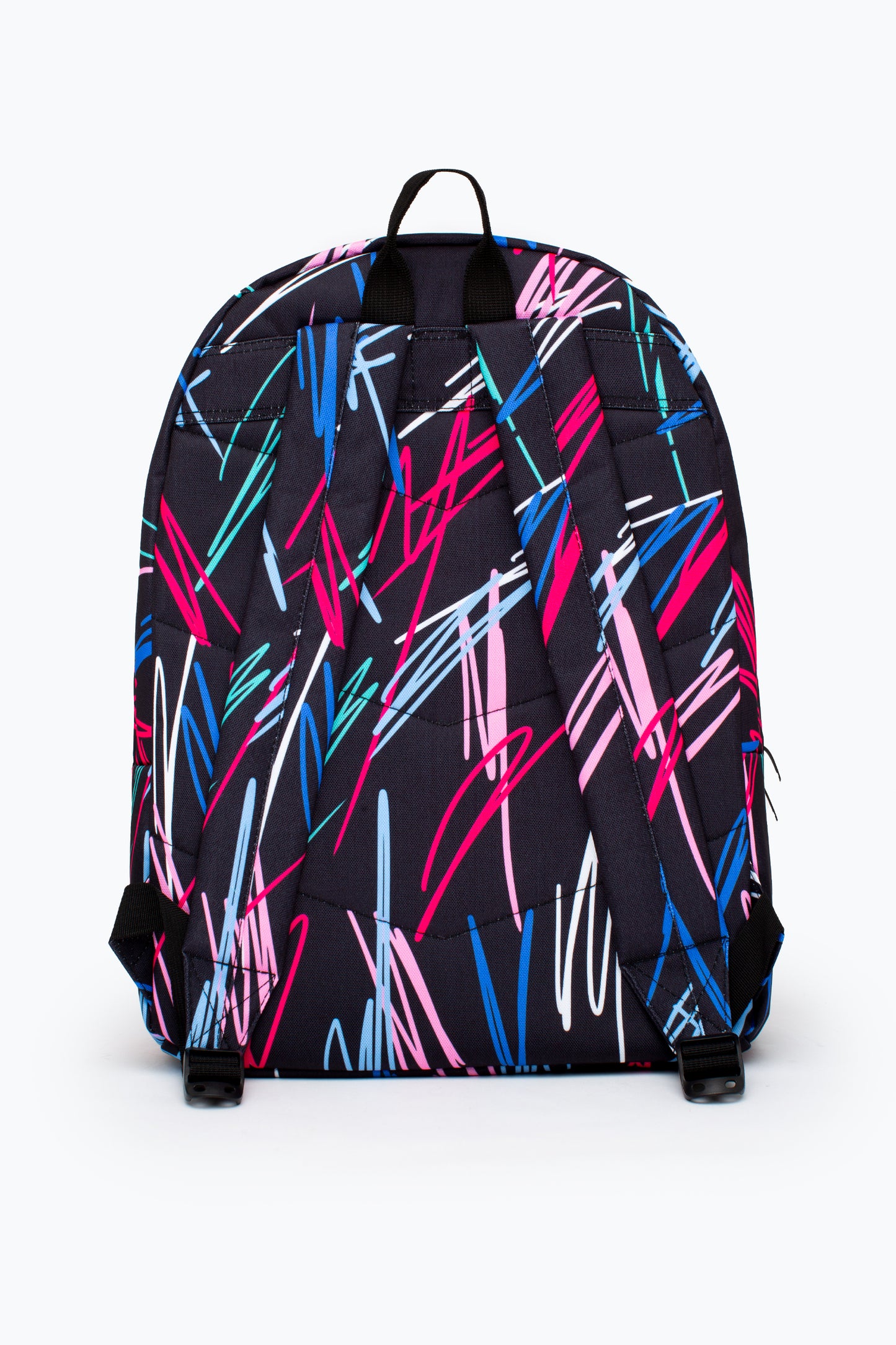 Hype Black Multi Scribble Backpack