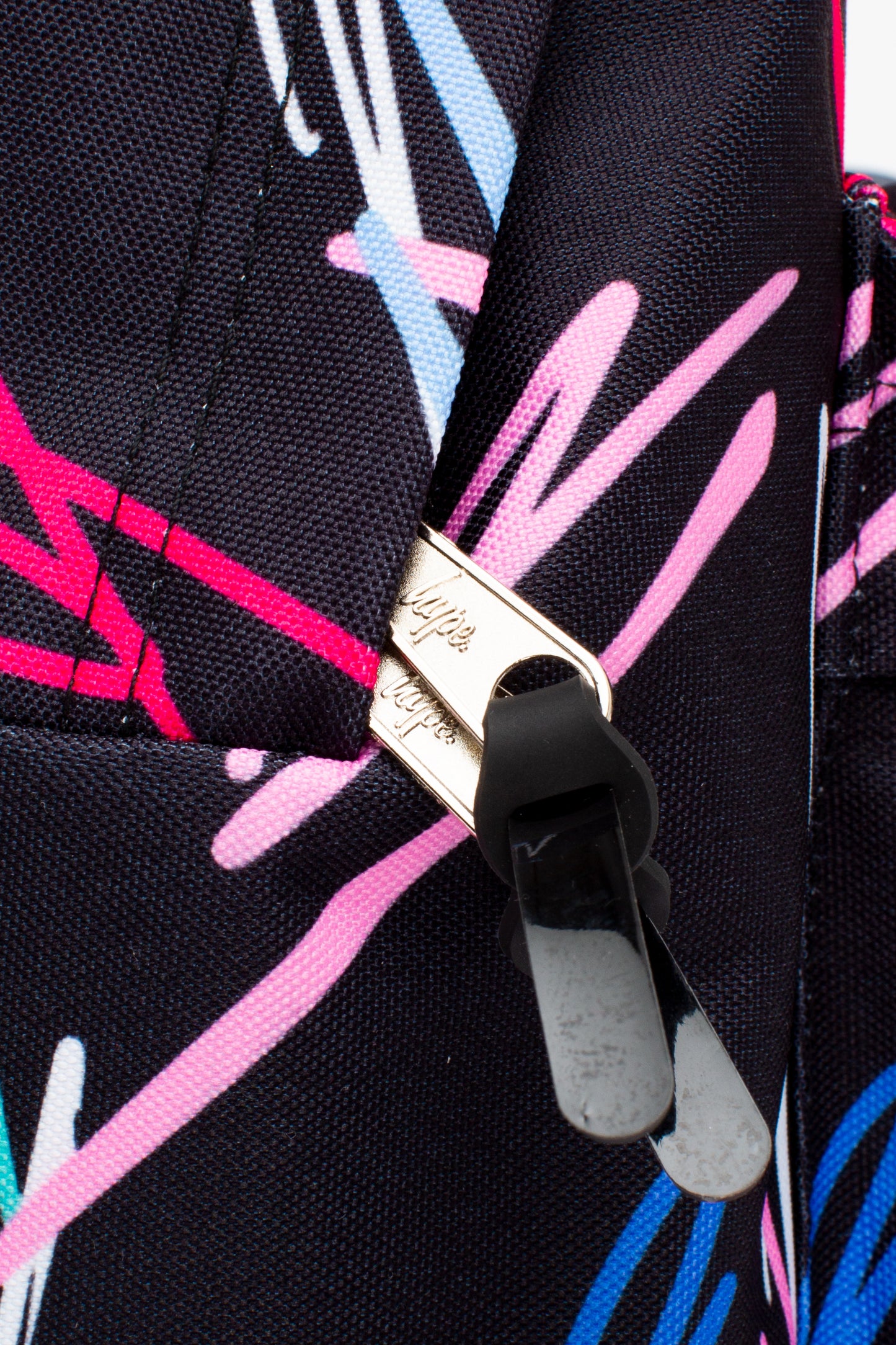 Hype Black Multi Scribble Backpack