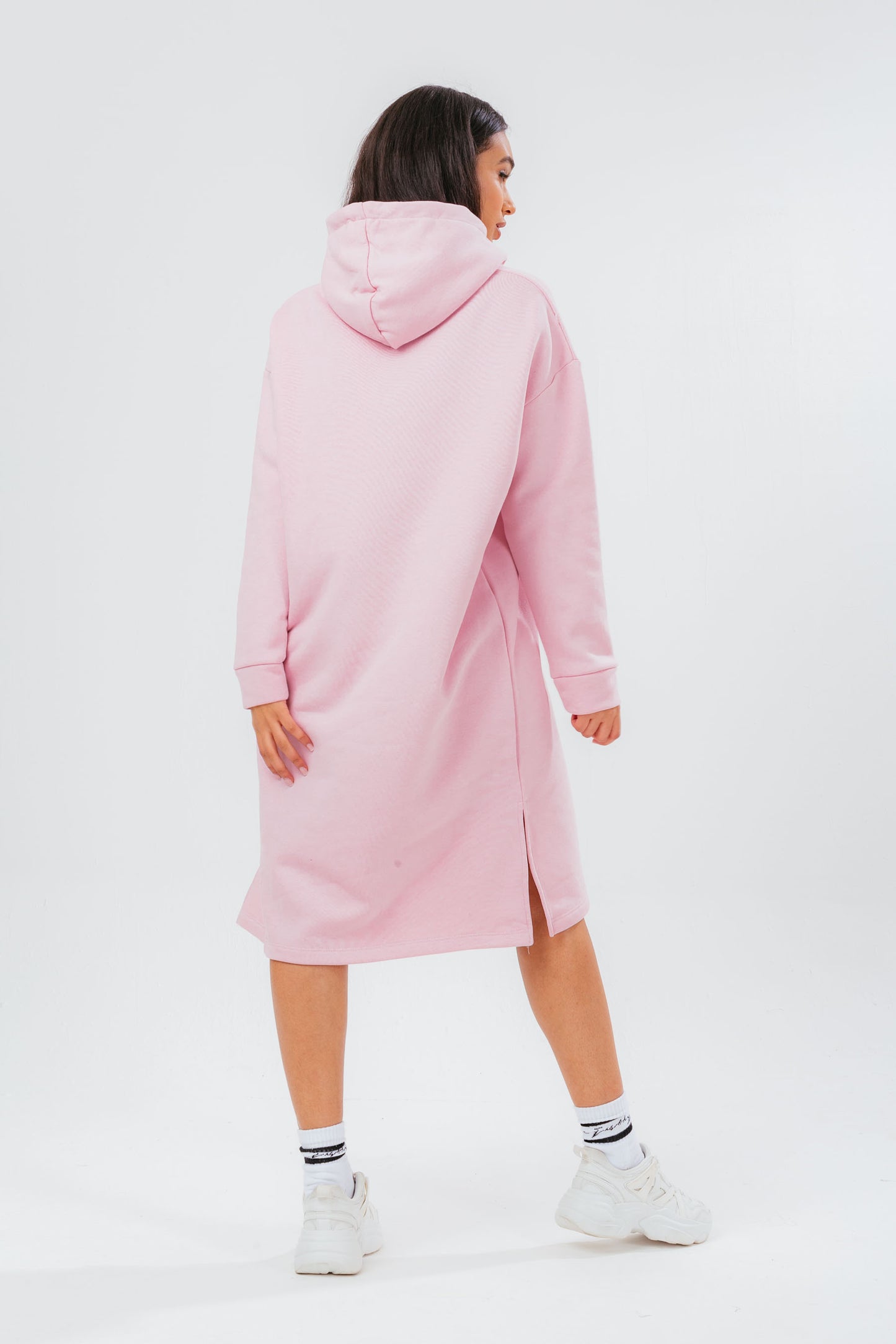 Hype Pink Oversized Women'S Hoodie Dress