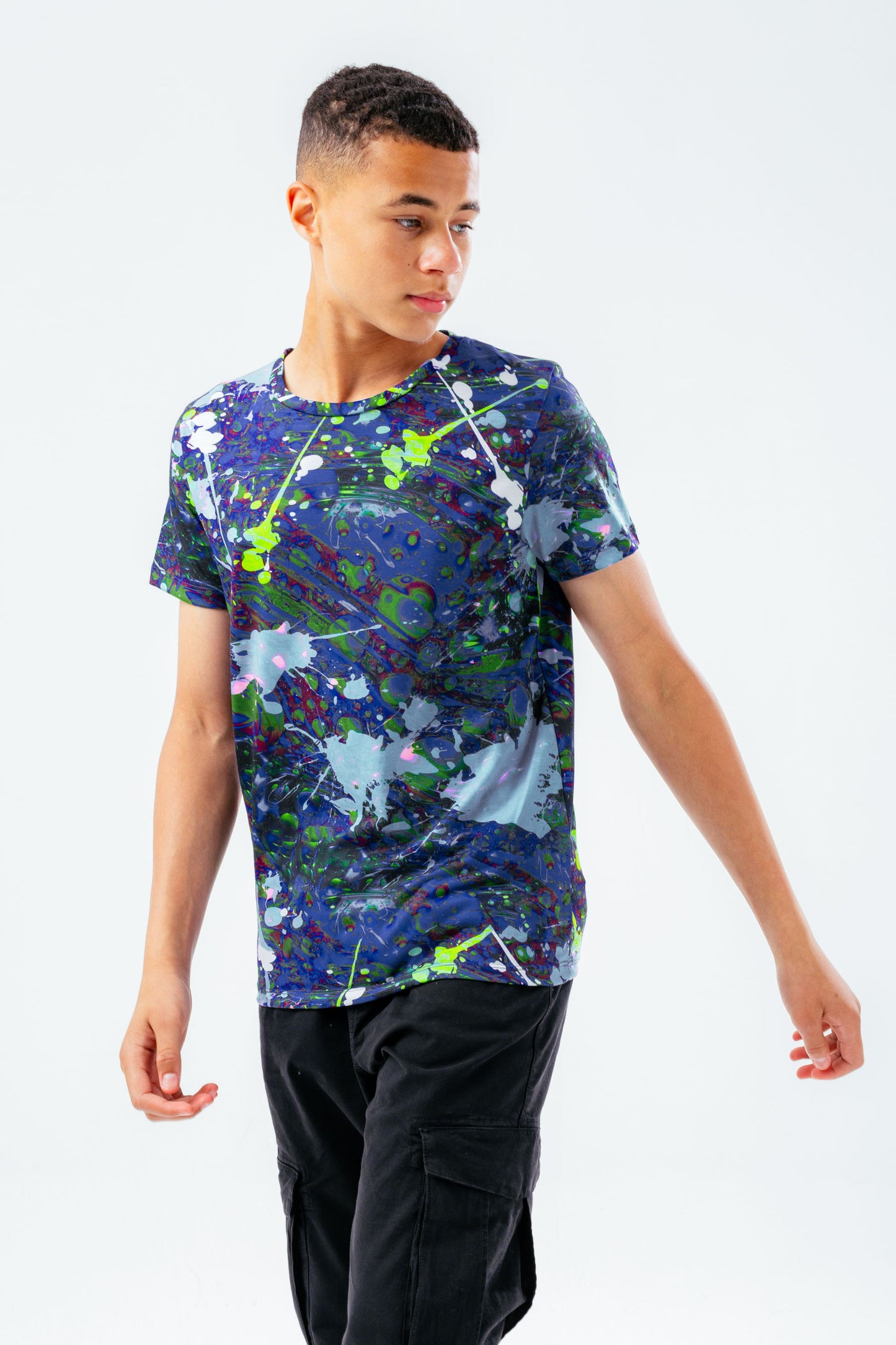 Hype Blue Splatter Boys T-Shirt