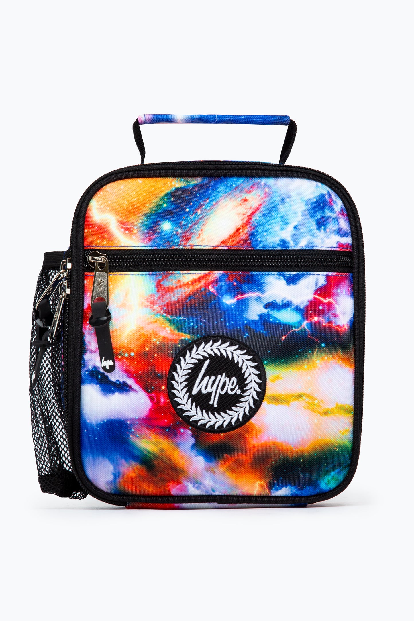 Hype Blue & Orange Lightning Galaxy Lunchbox