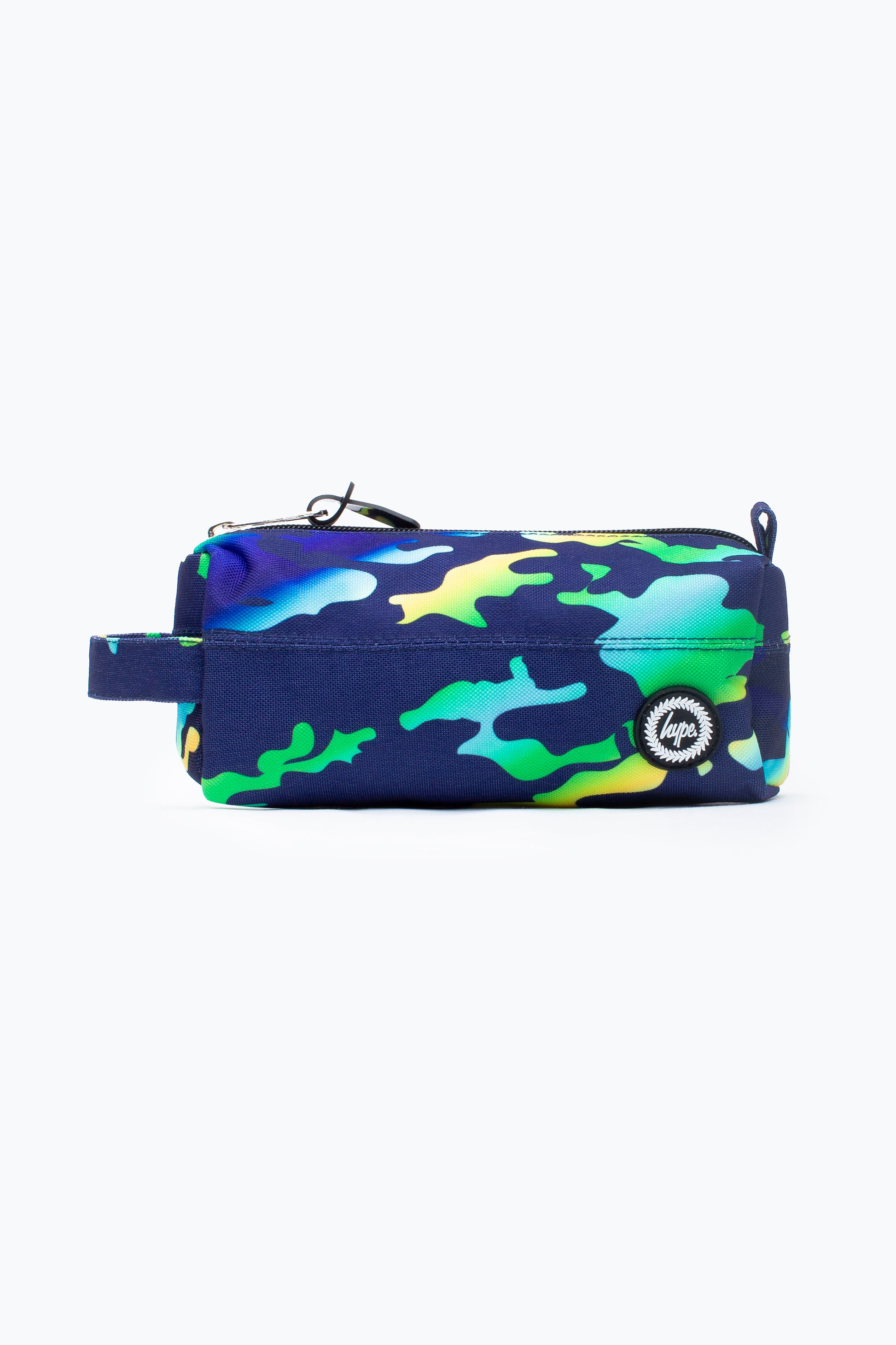 Hype Navy With Gradients Camo Pencil Case Front Side