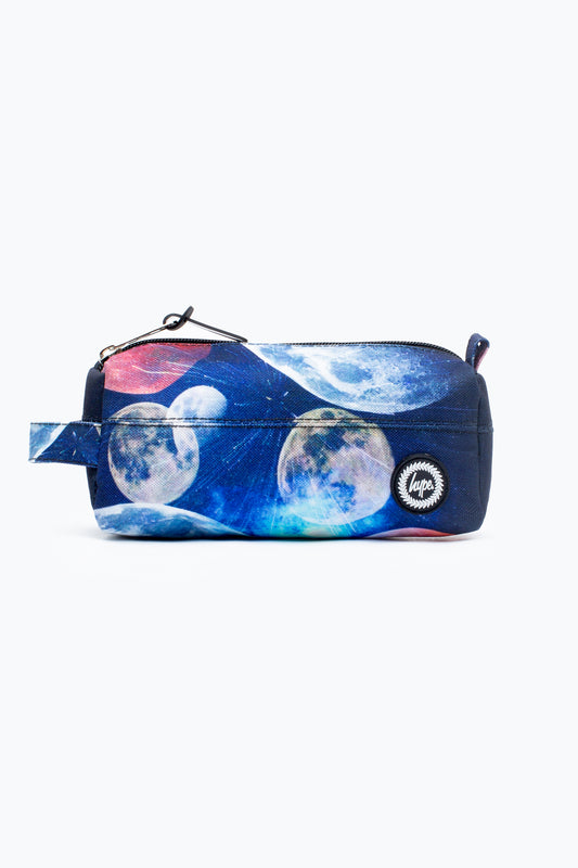 Hype Planet Blue Pencil Case Front Side