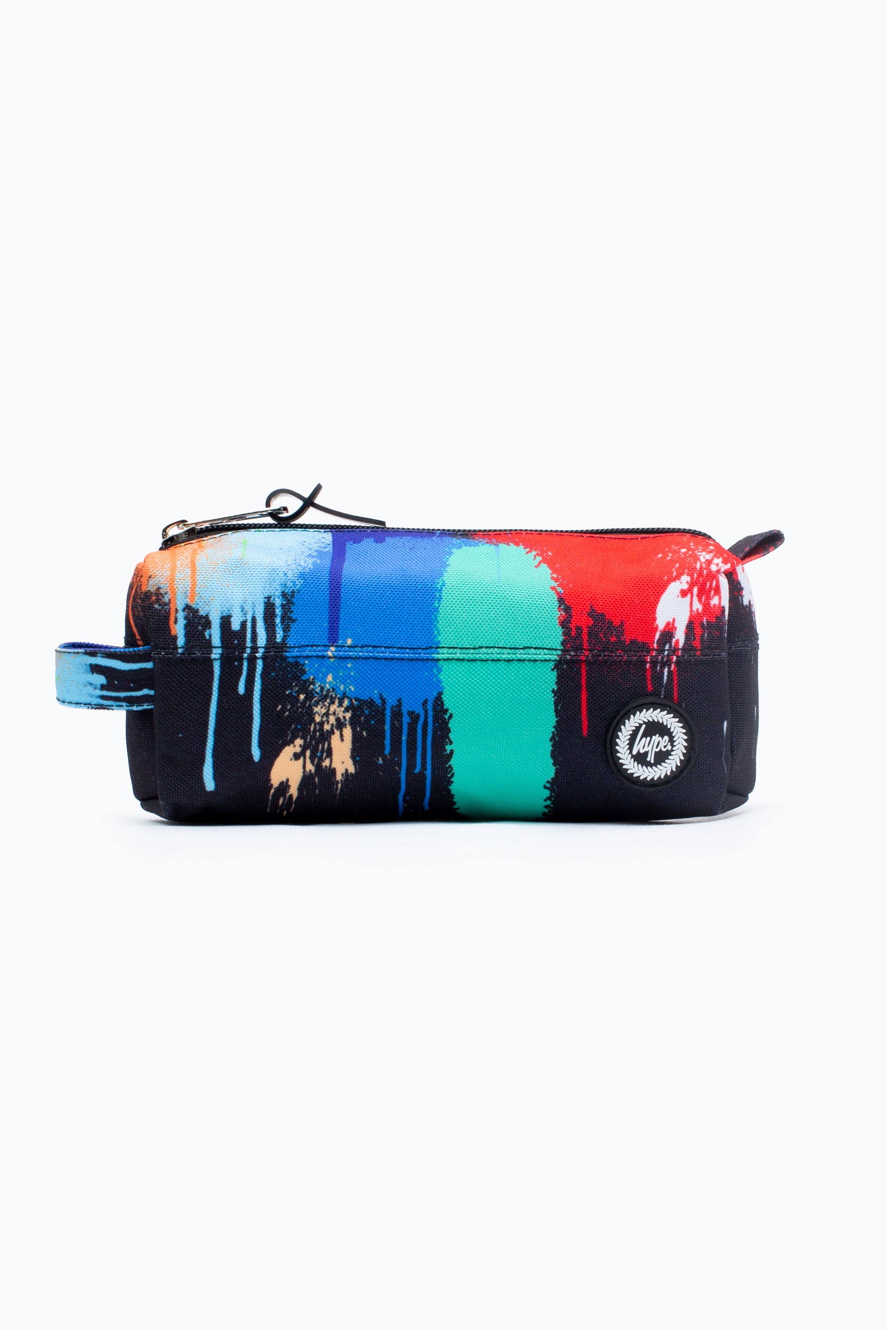 Hype Multi Coloured Drip Graffiti Pencil Case Front Side